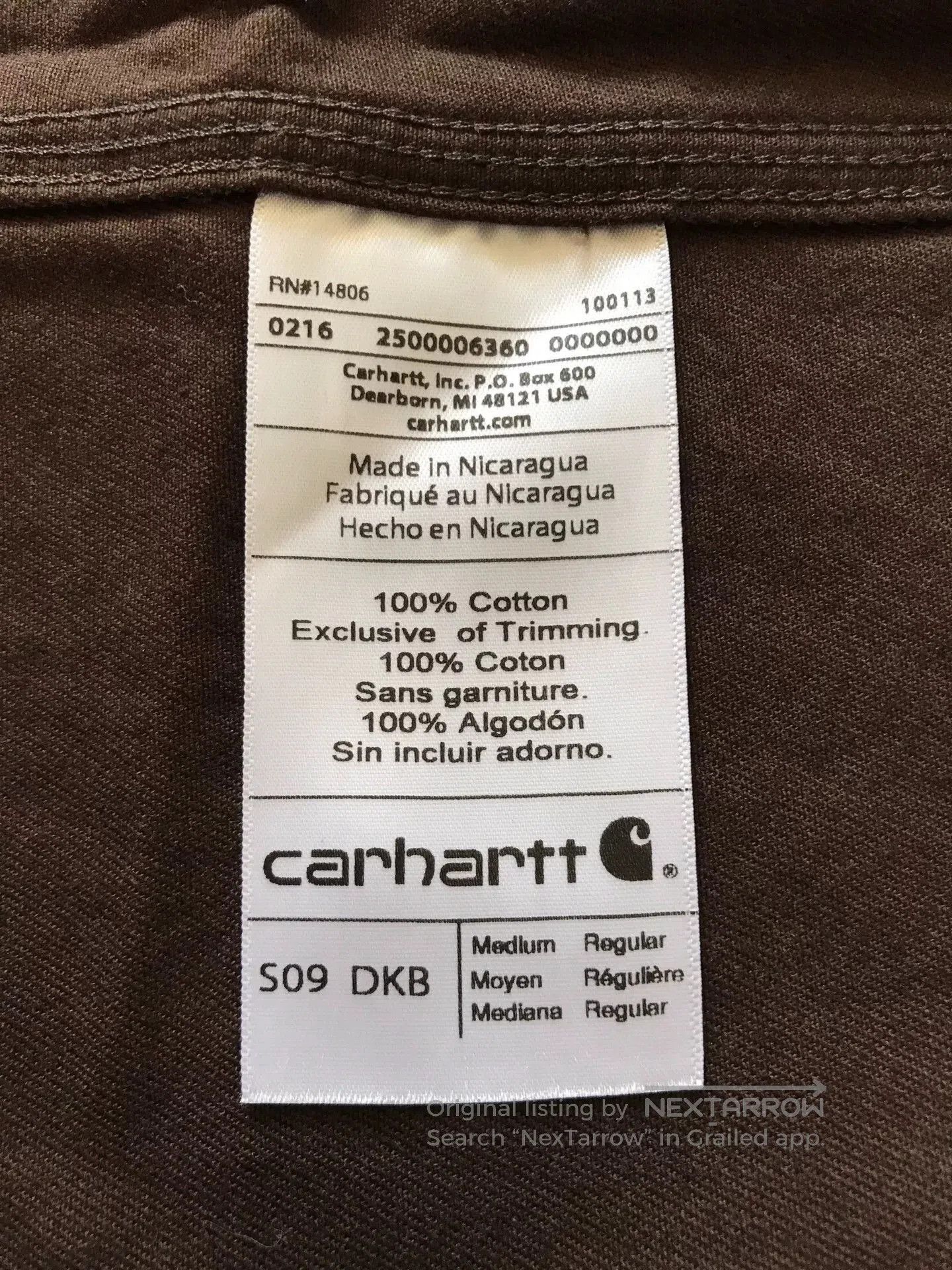 Carhartt Carhartt S09 DKB Work Shirt. Size US M / EU 48-50 / 2 - 9 Thumbnail