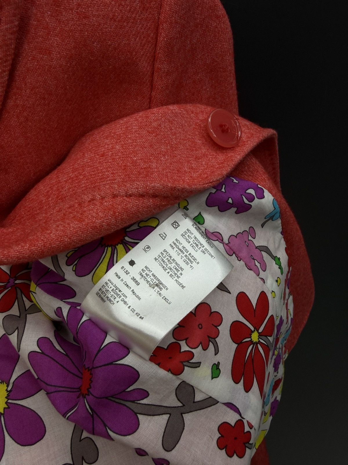 Bogner Bogner Wool/Cotton Blend Tailored Blazer Floral Lining EU38 Size M / US 6-8 / IT 42-44 - 8 Thumbnail