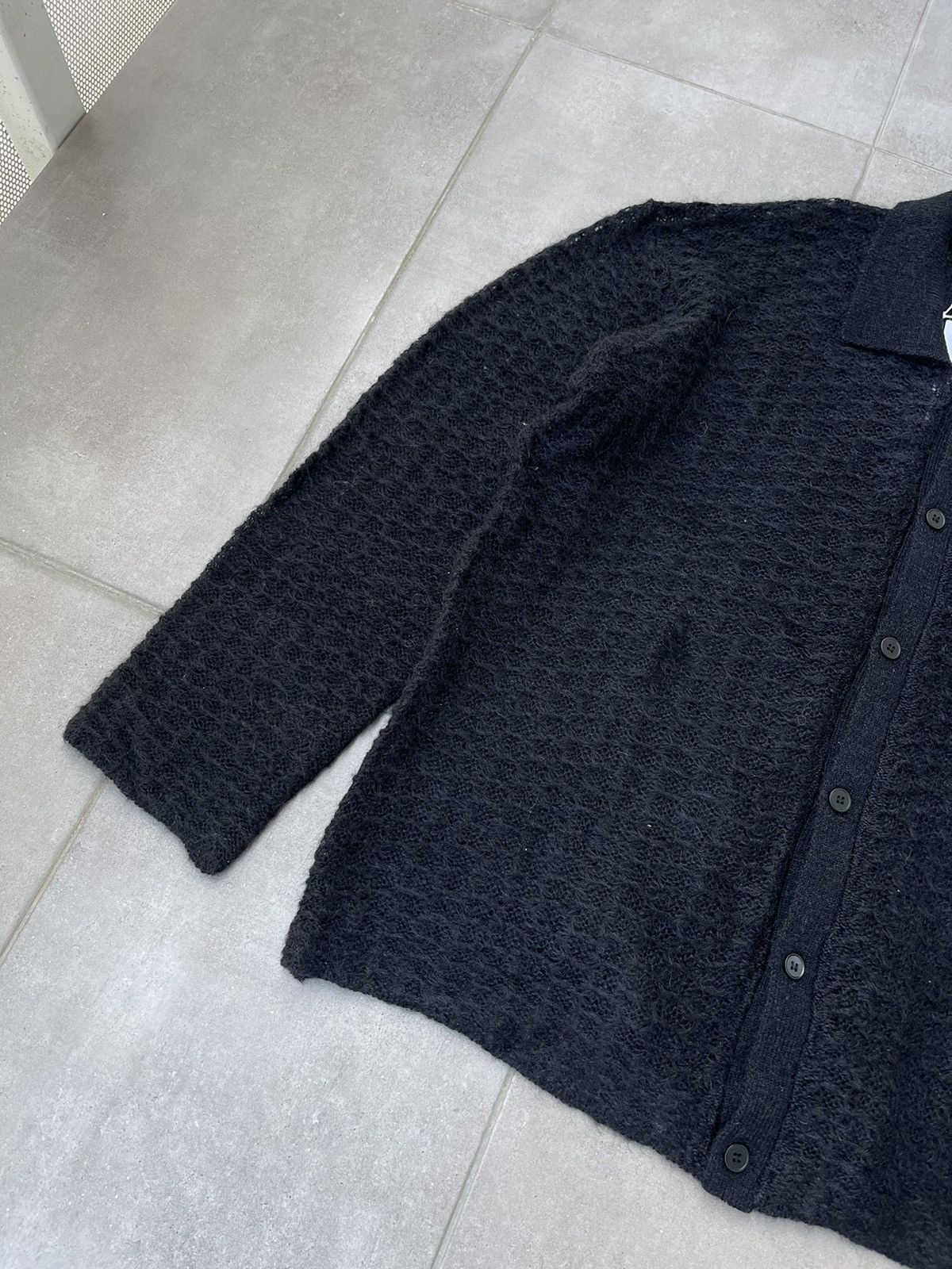 Our Legacy × Won Hundred !DS! AW23 Won Hundred Mazar LS Black Knitted Cardigan Size US M / EU 48-50 / 2 - 13 Thumbnail