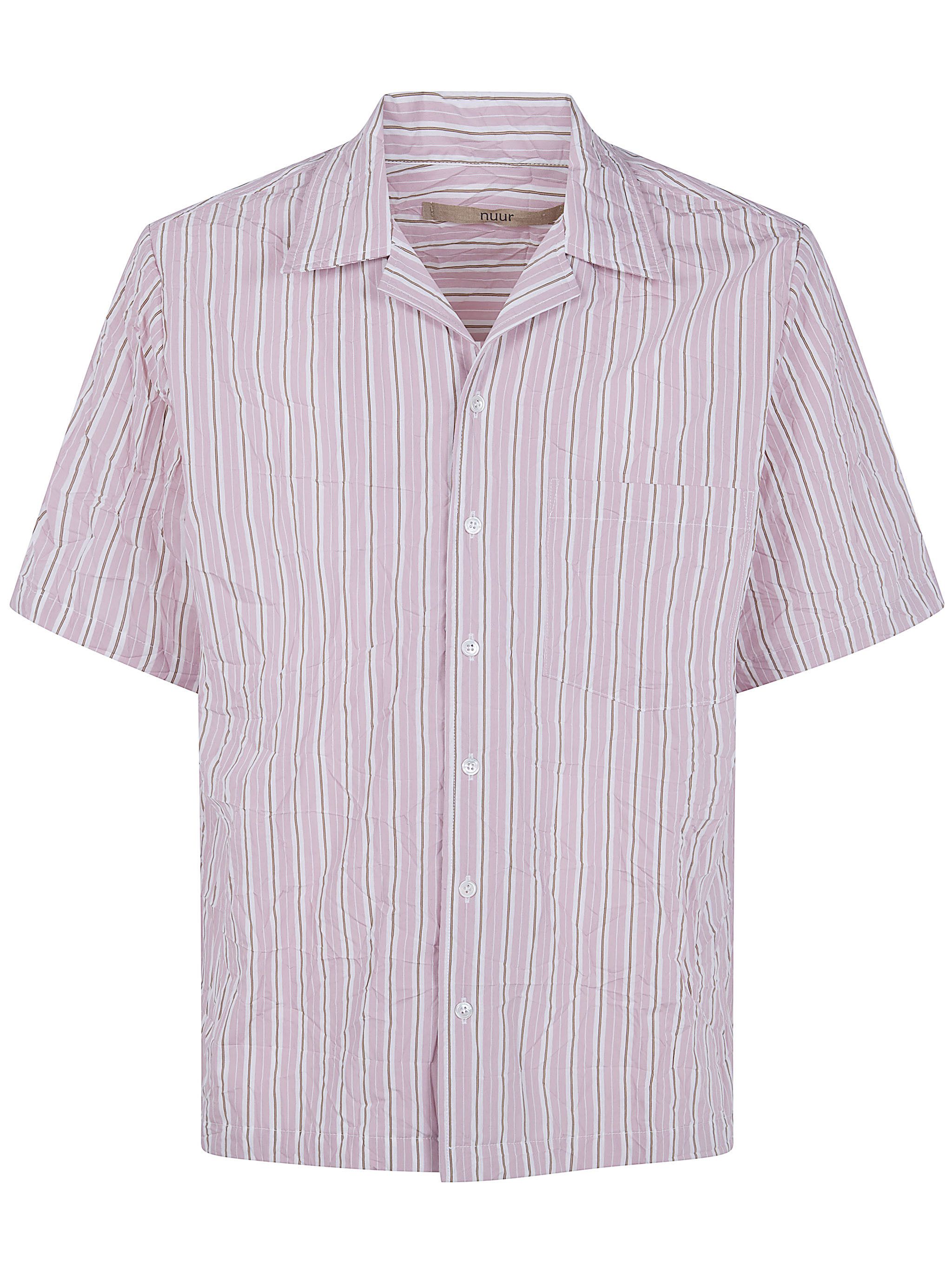 Nuur STRIPED SHORT SLEEVED BOWLING SHIRT Size US M / EU 48-50 / 2 - 1 Thumbnail