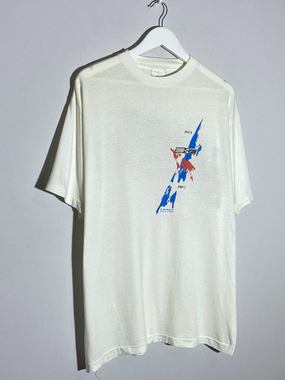 Band Tees Vintage 1990 David Bowie Sound Vision World Tour T-shirts Size US L / EU 52-54 / 3 - 5 Thumbnail