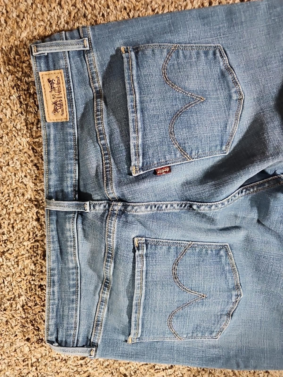 Levi's Levis Midrise Skinny Sz 8M (Tag 29x32) 29x29 Jeans Size 29" - 8 Thumbnail