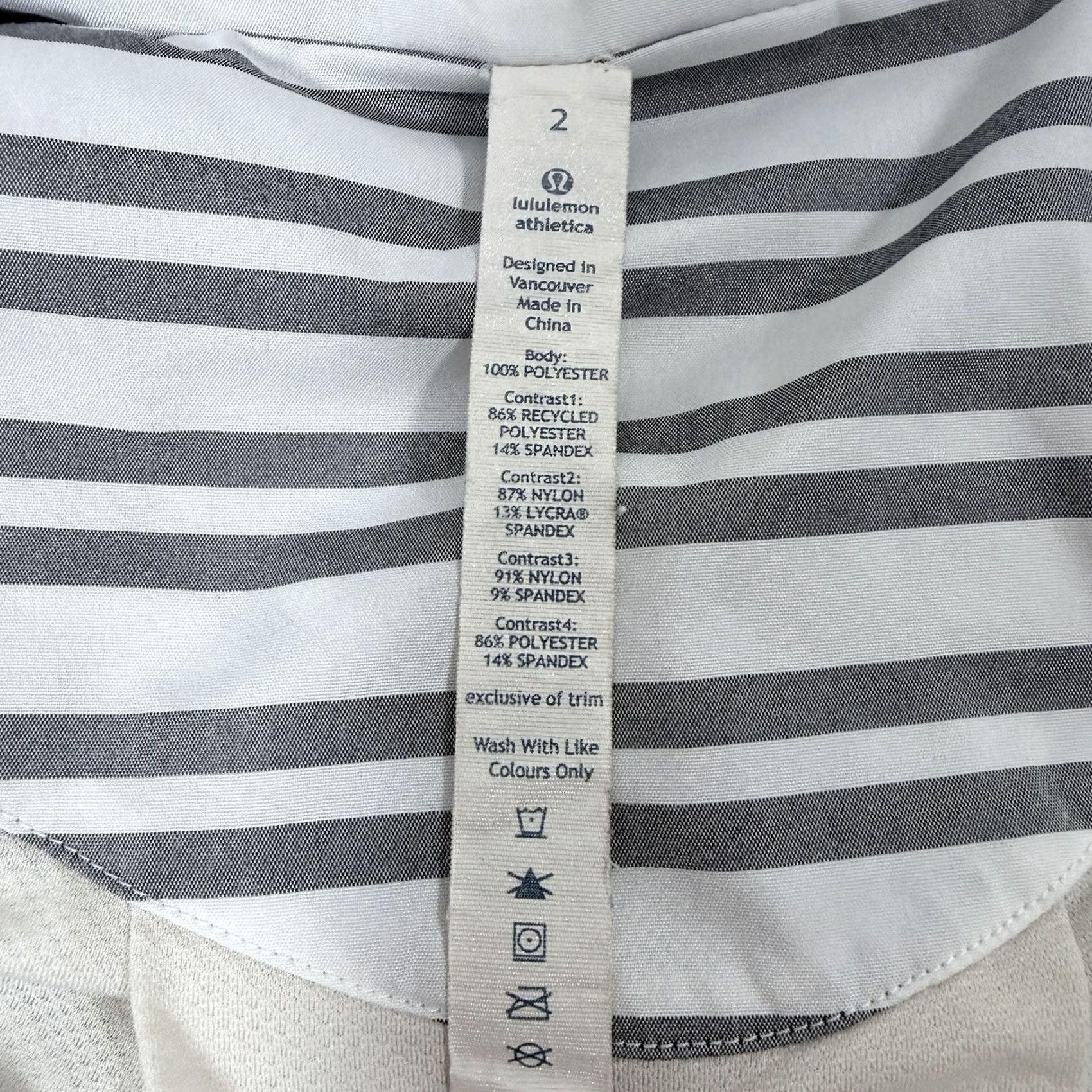 Lululemon Lululemon Athletica Activewear Full-Zip Jacket Multicolor Womens Size 2 Jacket Short Sleeve? Size XS / US 0-2 / IT 36-38 - 7 Thumbnail