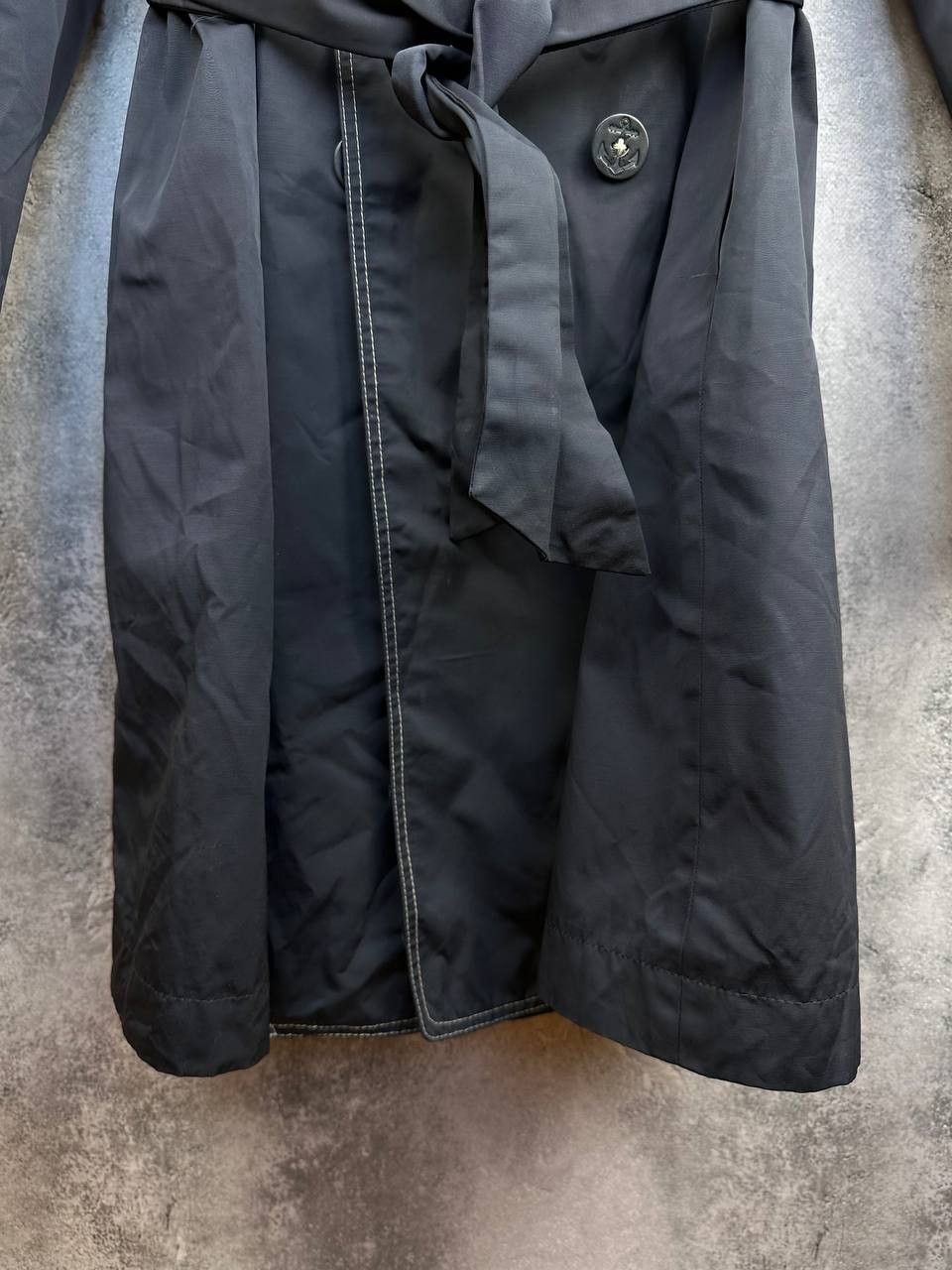 Weekend Max Mara Weekend Max Mara Navy Double-Breasted Trench Coat Lining Size M / US 6-8 / IT 42-44 - 9 Thumbnail