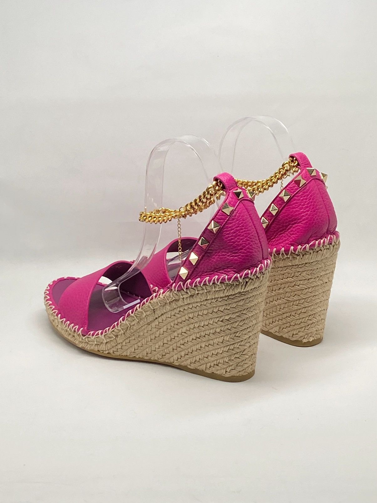 Valentino Valentino Garavani Rockstud Grainy Calfskin Wedges size 42 Size US 12 / IT 42 - 6 Thumbnail