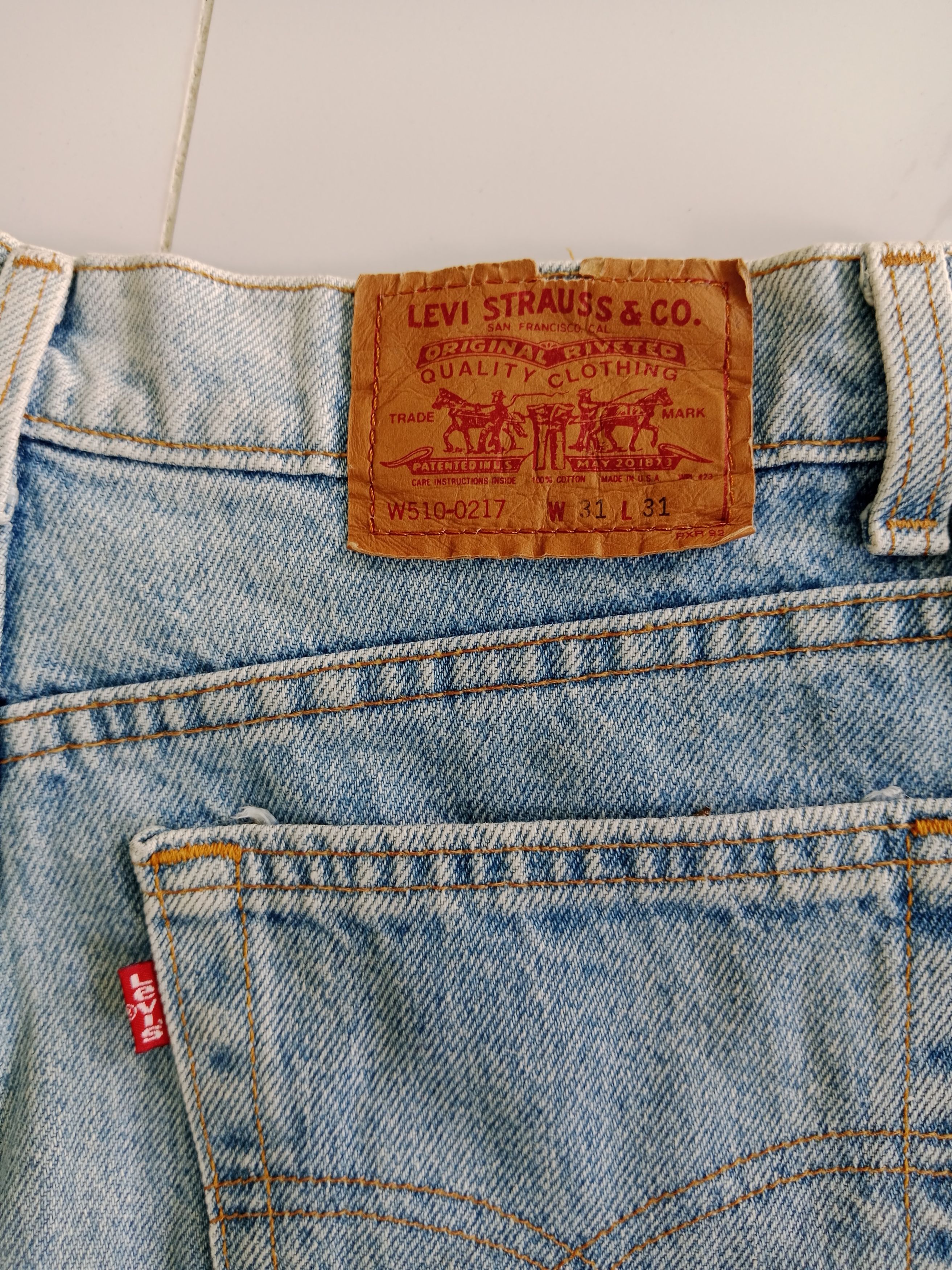 Levi's Vintage Clothing Levis Strauss & Co Blue Denim Jean's Made in Usa Size US 28 / EU 44 - 9 Thumbnail
