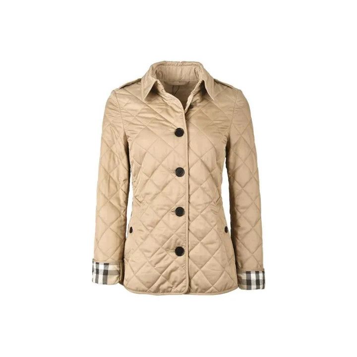 Burberry Burberry Quilted Button-Up Jacket for Women 0079 Size L / US 10 / IT 46 - 1 Thumbnail