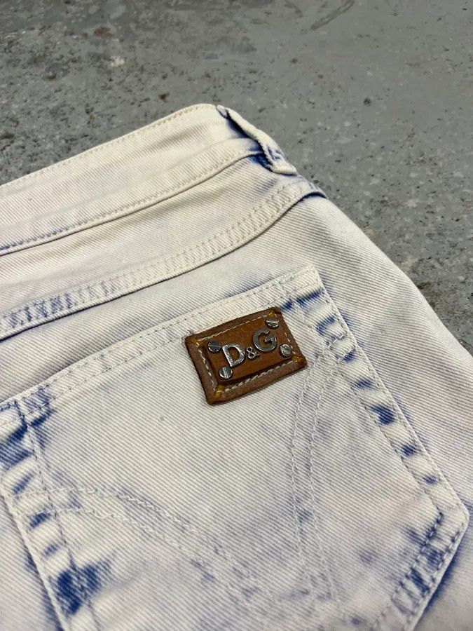 Dolce & Gabbana 2000s Dolce & Gabbana Creamy Denim Jeans Size 26" / US 2 / IT 38 - 9 Thumbnail
