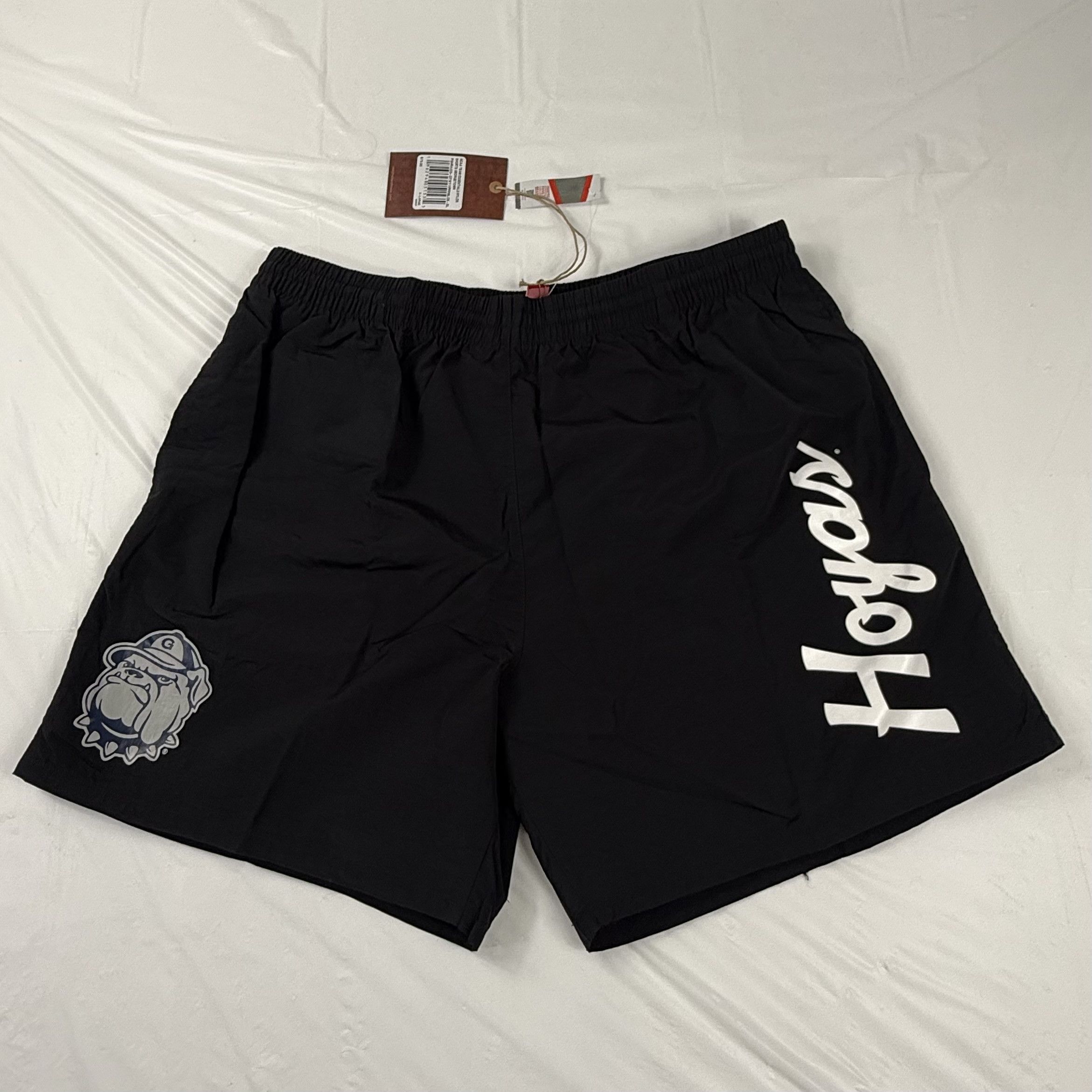 Mitchell & Ness Mitchell & Ness Georgetown Hoyas Nylon Shorts Black Mens XL Size US 34 / EU 50 - 1 Thumbnail
