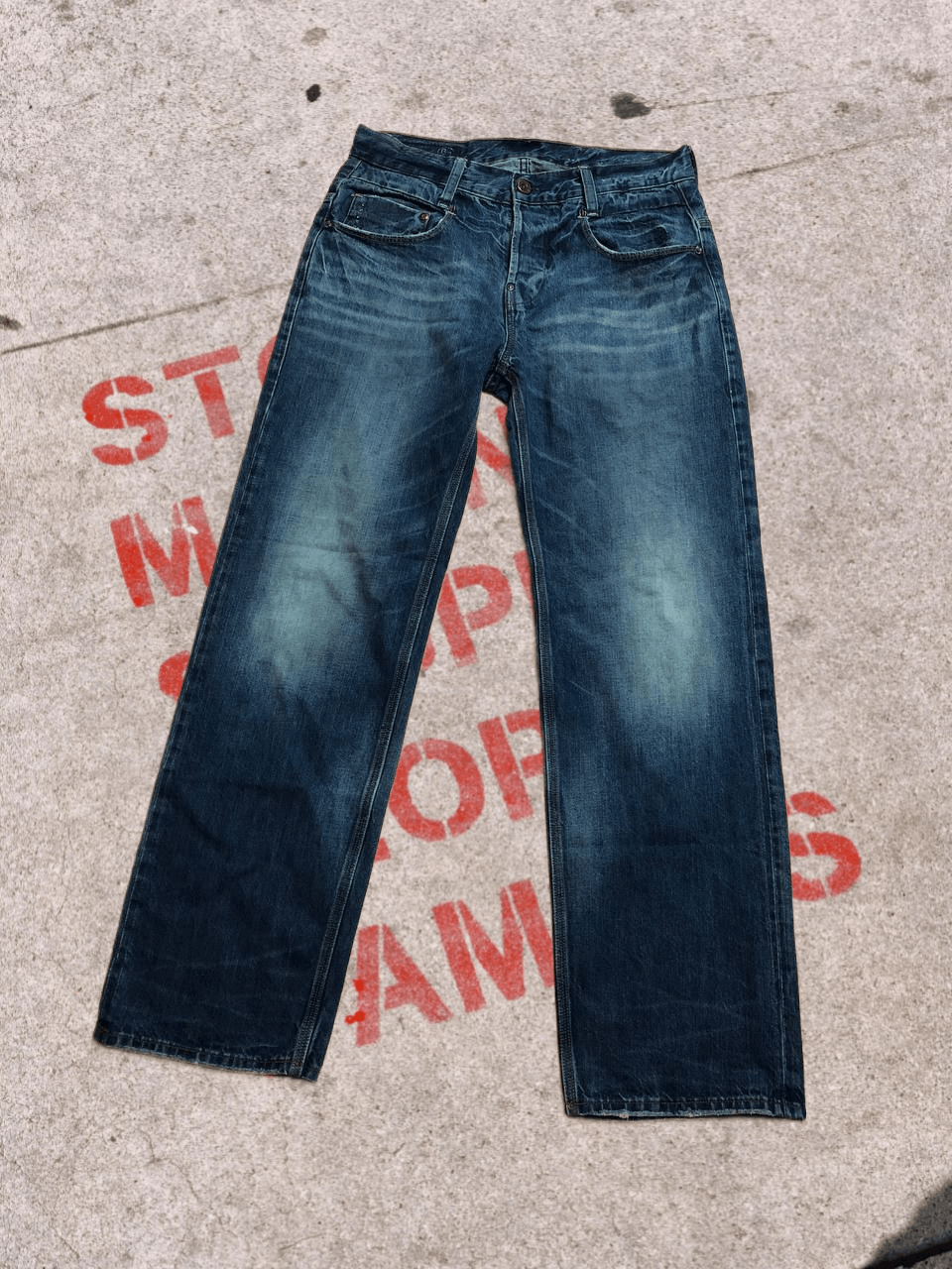 G-Star STREETWEAR G STAR Vintage Wash Jeans Regular Fit Size US 30 / EU 46 - 1 Thumbnail