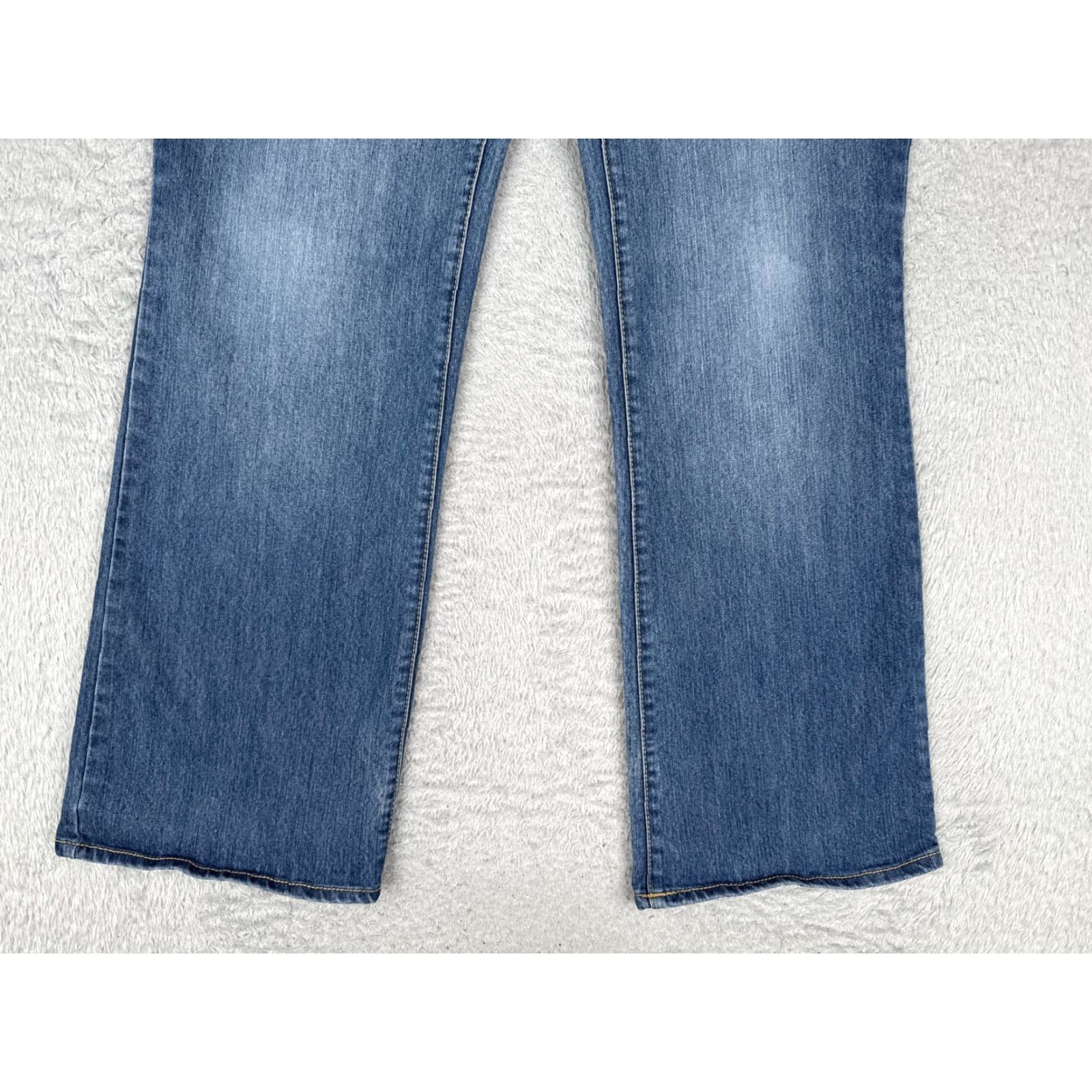 Faded Glory Faded Glory Jeans Womens Bootcut 14 Blue Medium Wash Mid Rise Stretch Denim 34x31 Size 36" / US 14 / IT 50 - 2 Thumbnail