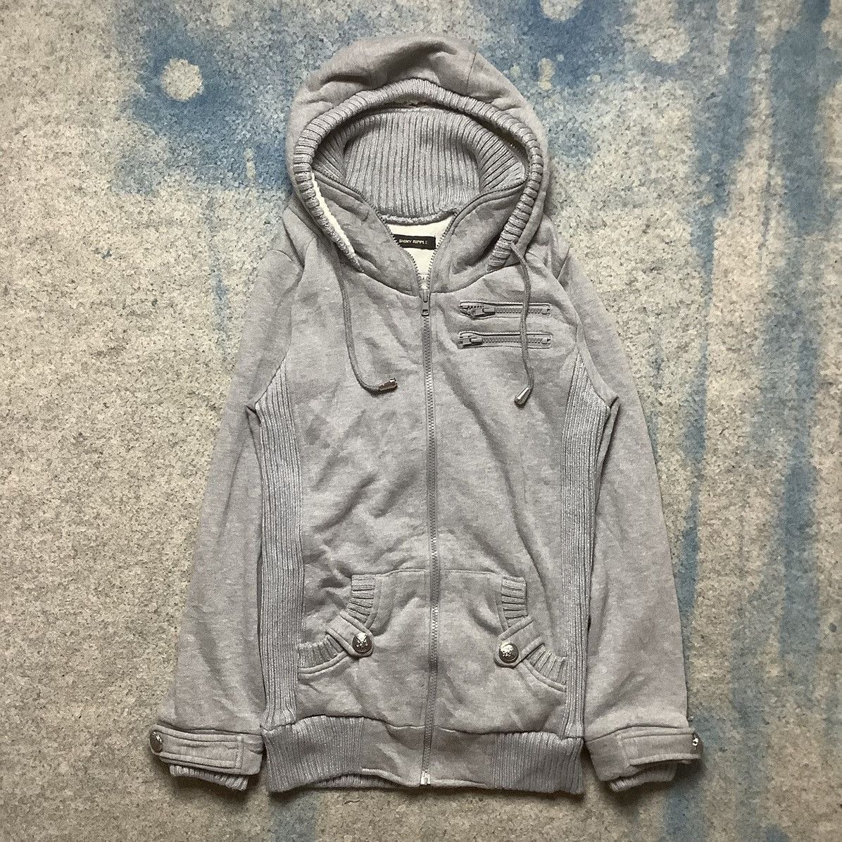 If Six Was Nine × Japanese Brand × Seditionaries Japanese Brand Shiny Ripple Sweater Jacket Hoody Size US M / EU 48-50 / 2 - 2 Thumbnail