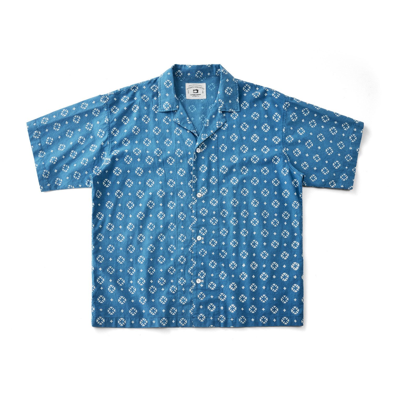 Japanese Brand × Vintage Vintage Indigo Print Shirt Casual Size US L / EU 52-54 / 3 - 1 Thumbnail