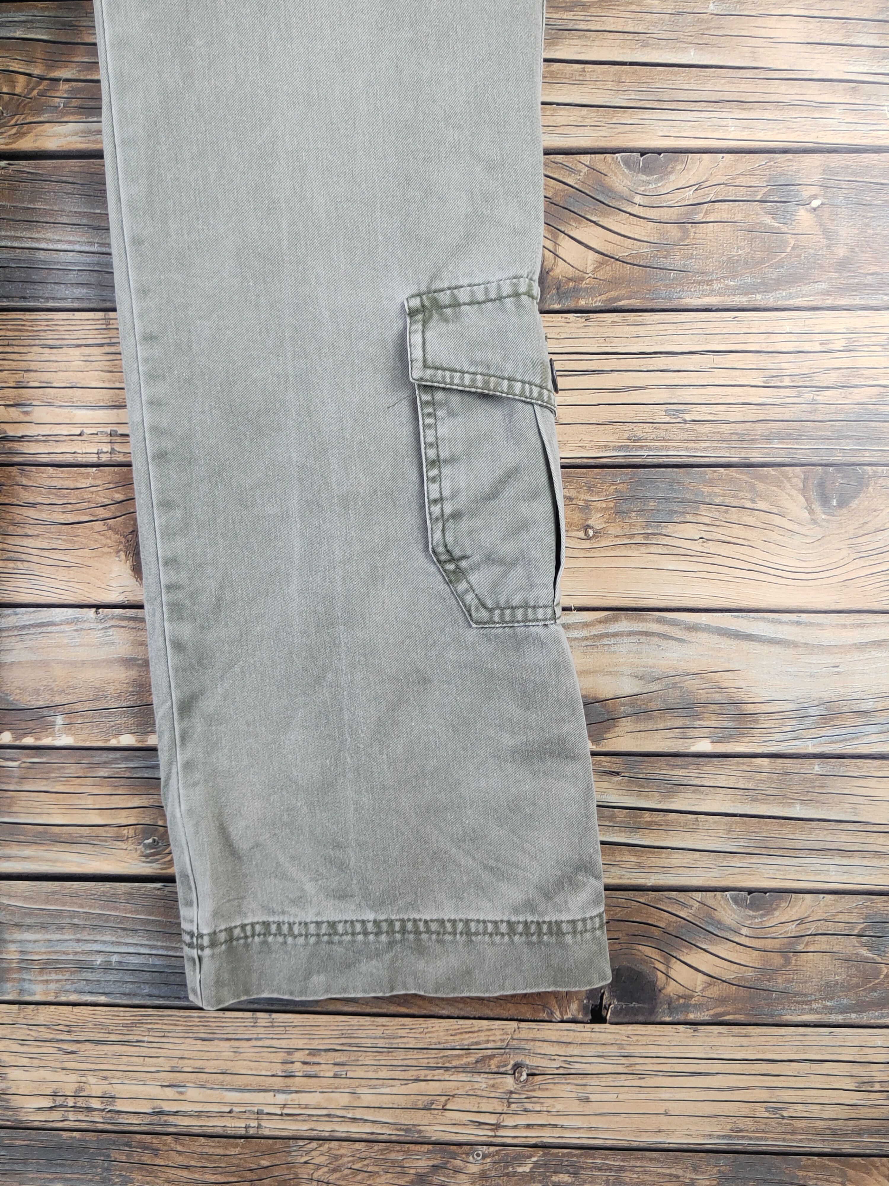 Japanese Brand DL Tint Green Faded Multipocket Casual Pants #962 Size 28" / US 6 / IT 42 - 6 Thumbnail