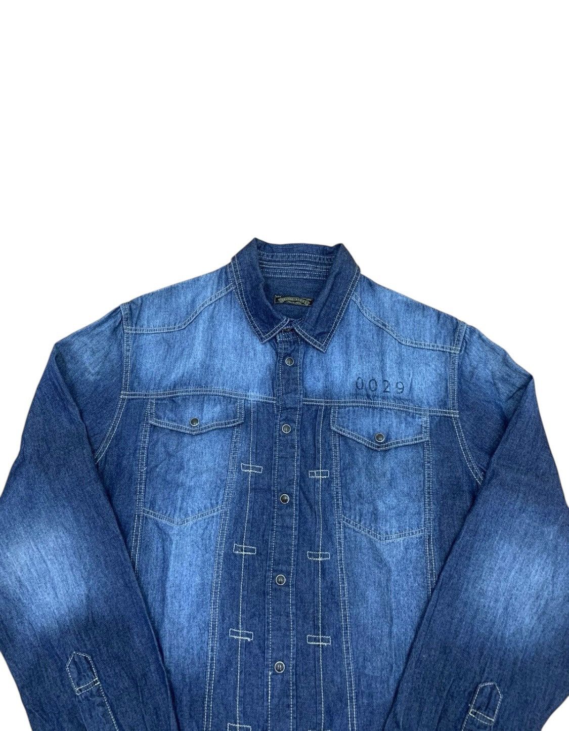 Japanese Brand Vtg HOMME Pearl snap button Size US M / EU 48-50 / 2 - 5 Thumbnail