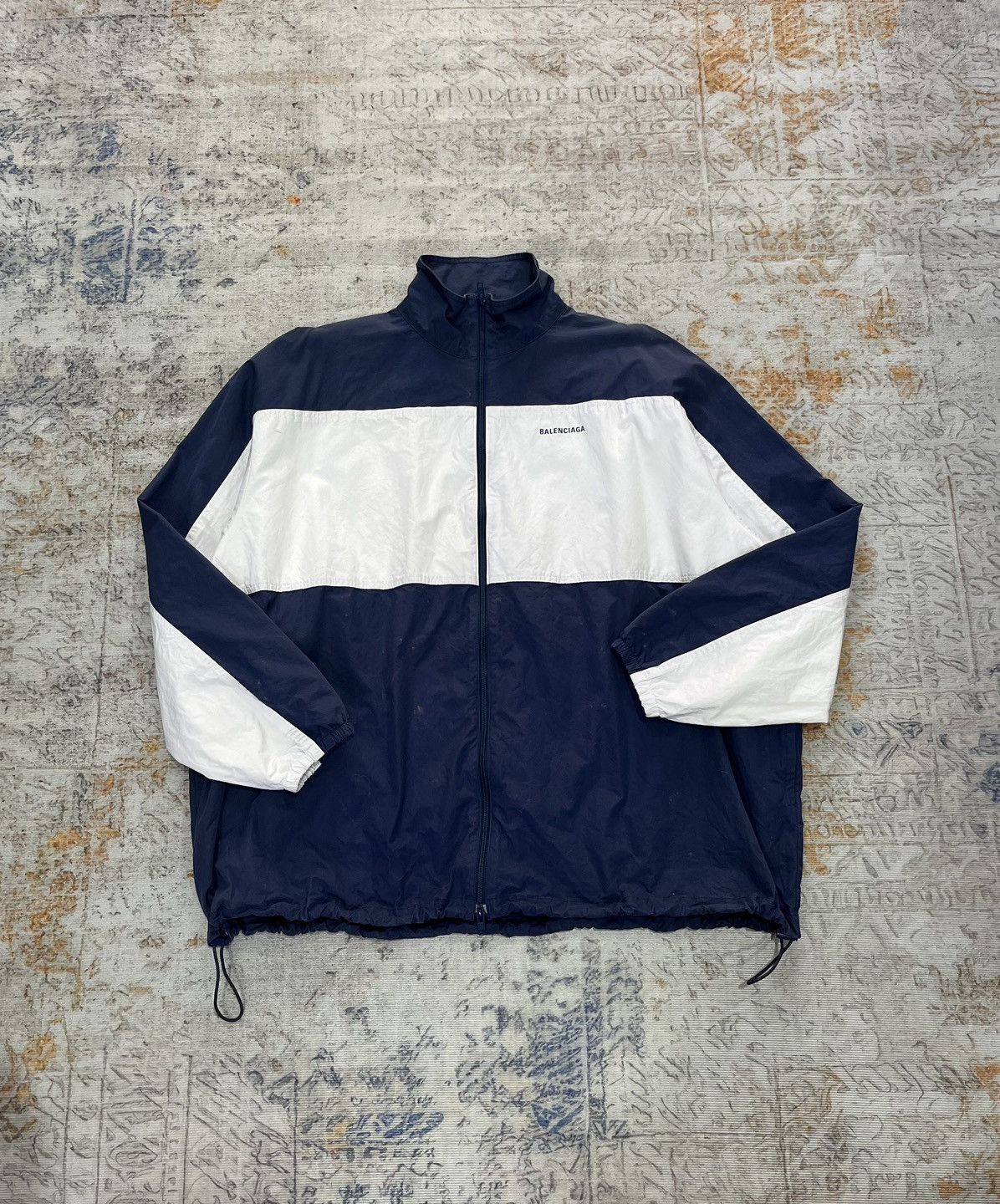 Balenciaga Final Drop📦 Balenciaga Blue White Zip-up Jacket Size US XL / EU 56 / 4 - 1 Thumbnail
