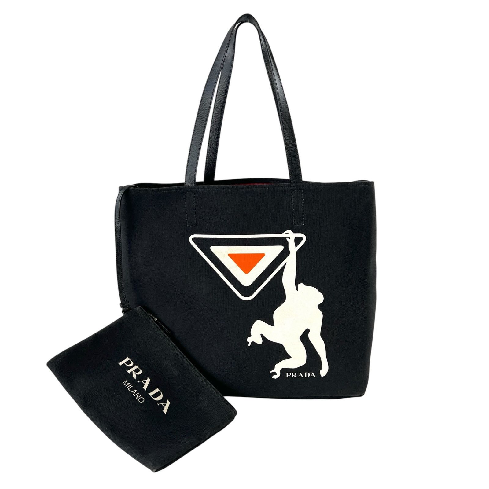 Prada Prada Canapa Monkey Tote Bag Size ONE SIZE - 3 Thumbnail