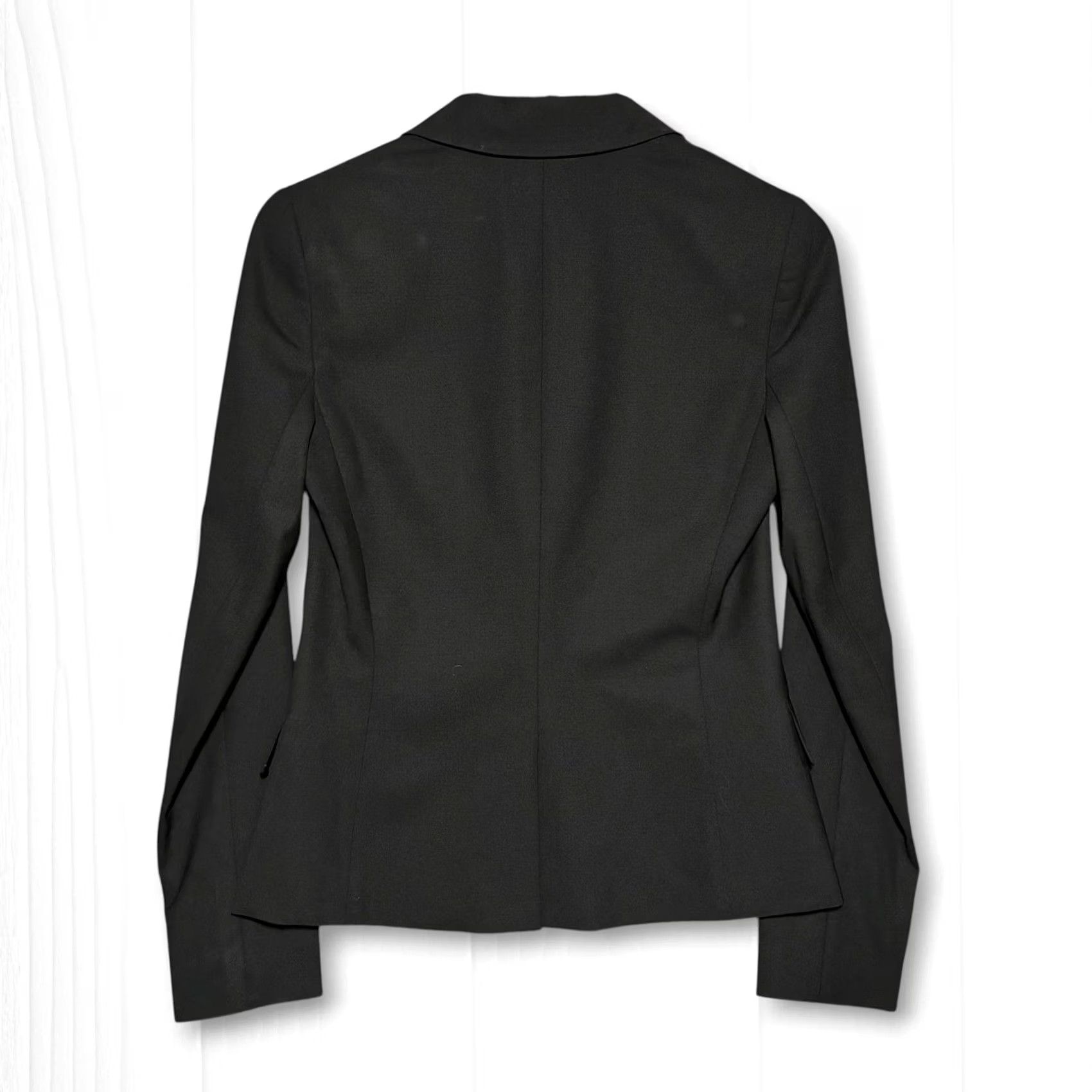 Theory VINTAGE EUC Theory Wool Blend Single Button Tailored Blazer Womens 4 Black Size S / US 4 / IT 40 - 2 Thumbnail