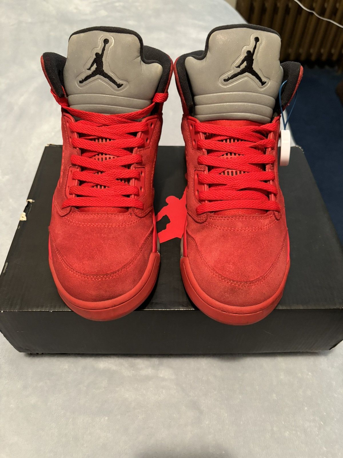 Jordan Brand Air Jordan 5 Retro Red Suede 2017 Size 8 Size US 8 / EU 41 - 2 Thumbnail