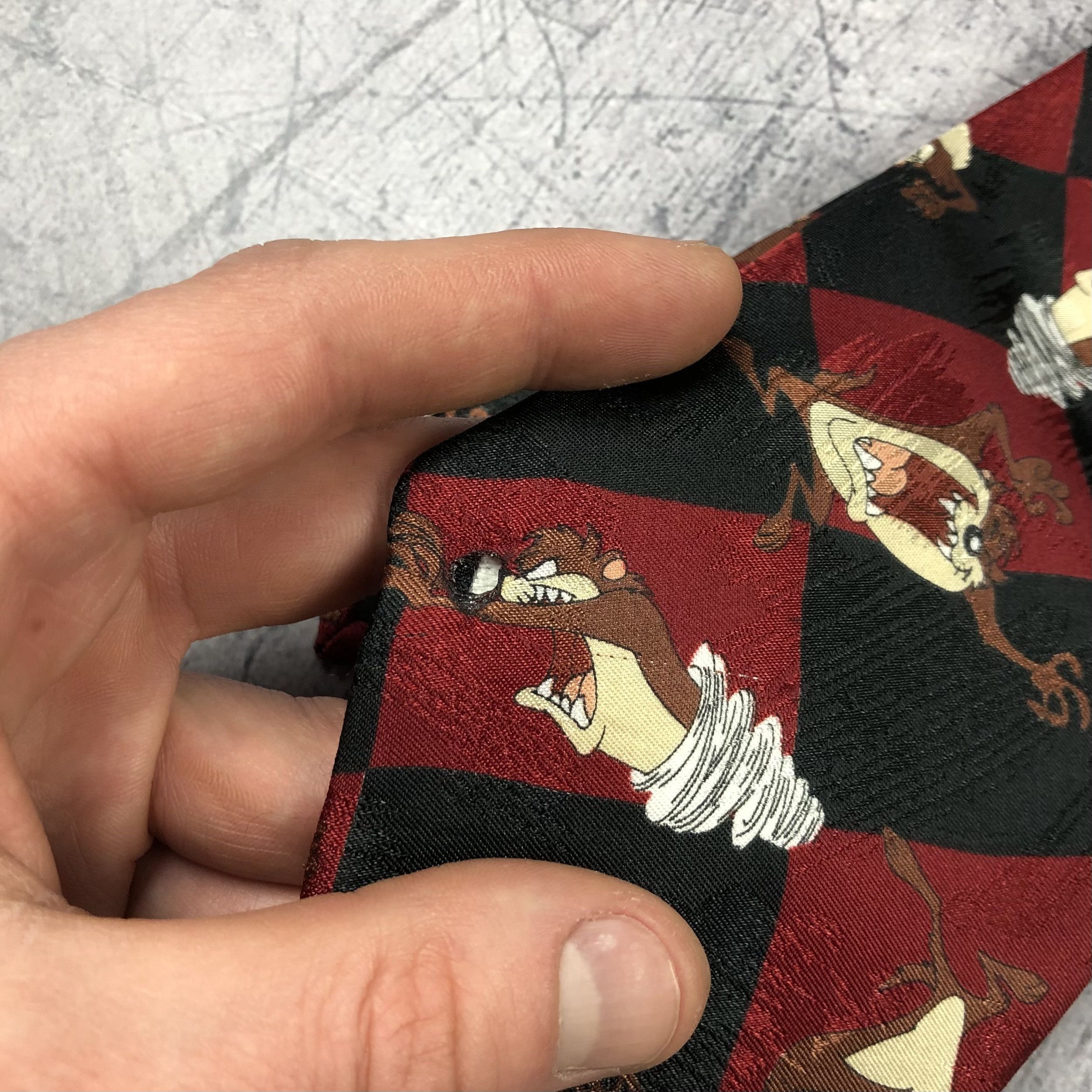 Cartoon Network Vintage 90s Looney Tunes Sylvester Tasmania Devil Tie Size ONE SIZE - 11 Thumbnail