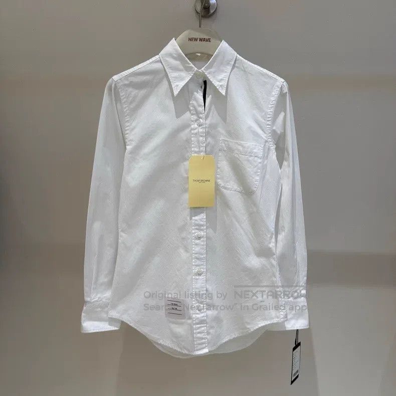 Thom Browne Thom Browne Classic Shirt in White Oxford Cloth Size XS / US 0-2 / IT 36-38 - 1 Thumbnail