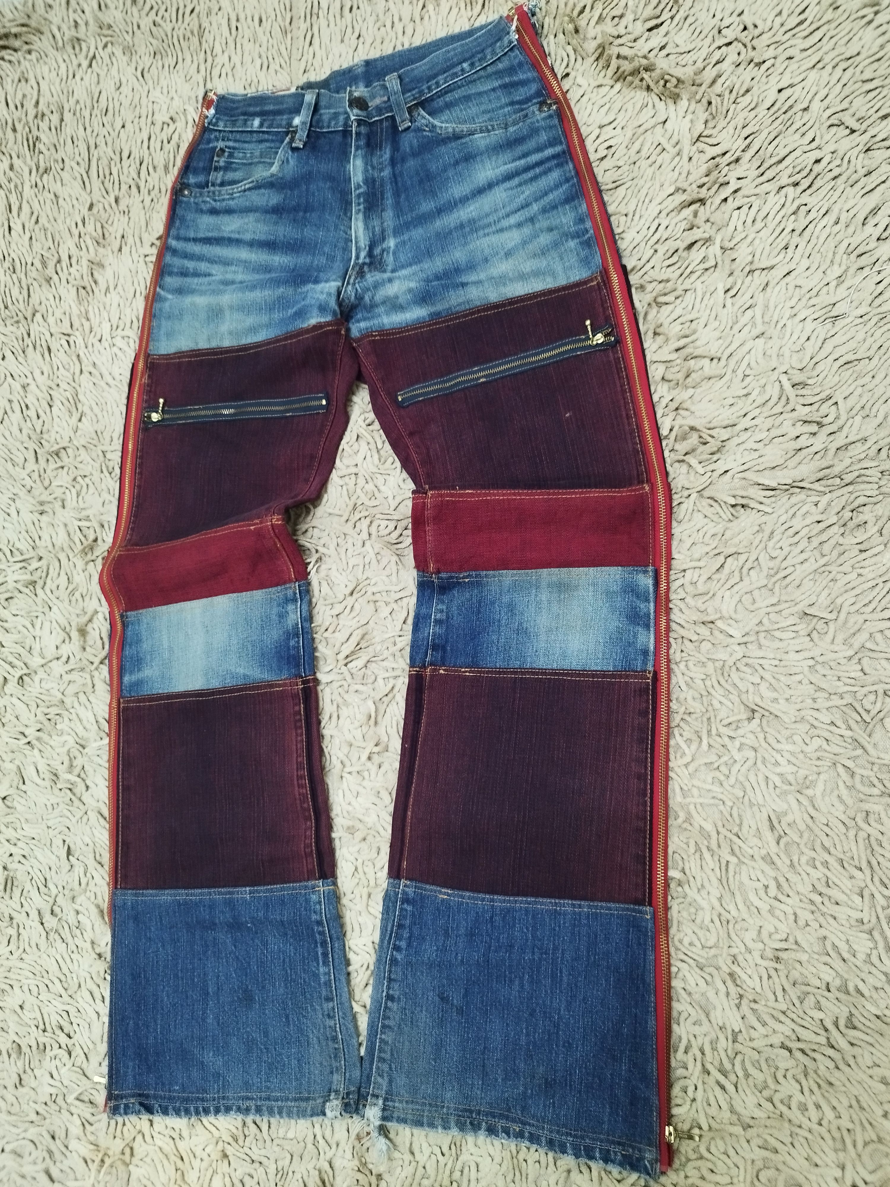 Japanese Brand Japanese Brand Custom Made Paneled Flare Bootcut Jeans Size US 28 / EU 44 - 3 Thumbnail