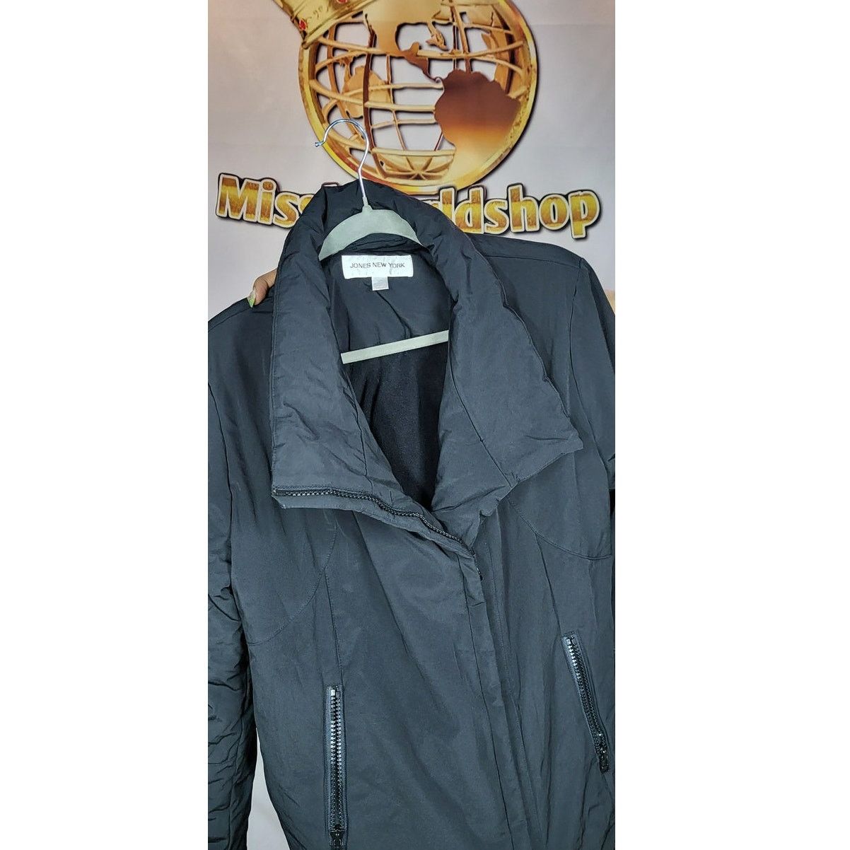 Jones New York Jones New York Black Winter Coat with Zipper Size XL Size XL / US 12-14 / IT 48-50 - 6 Thumbnail