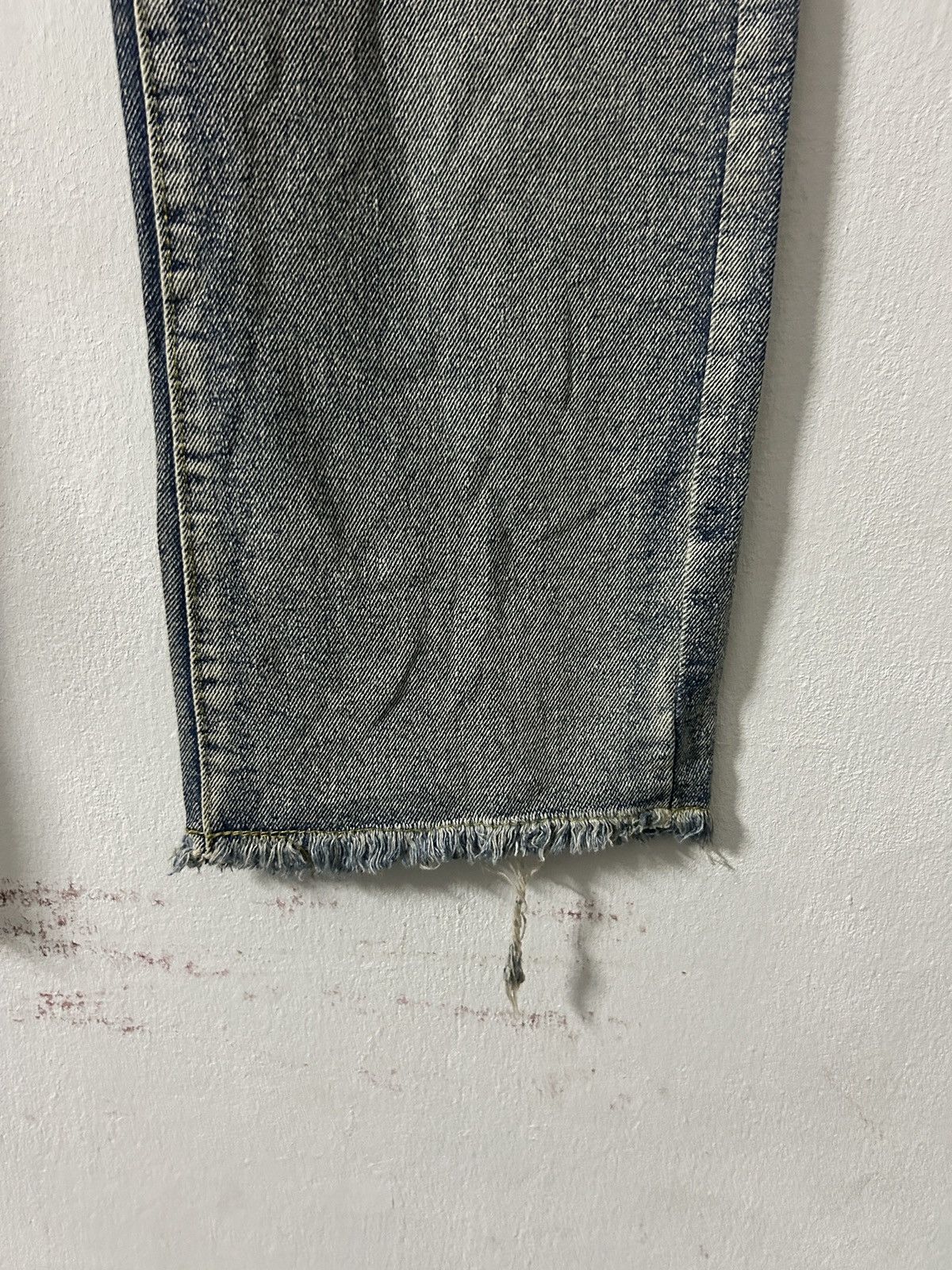 Japanese Brand Unisex Japanese Denim Flame Y2k Design Size US 29 - 4 Thumbnail
