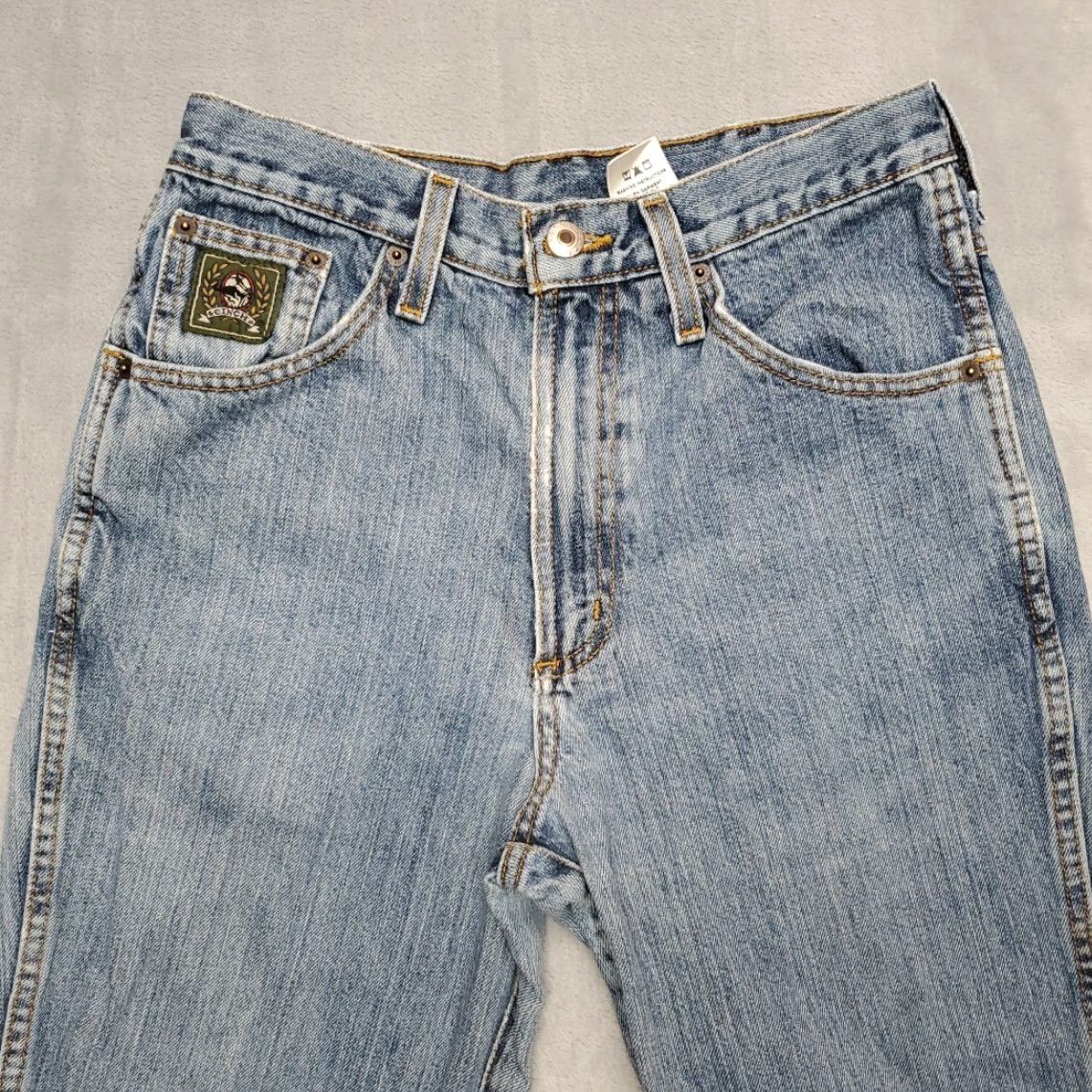 Denime Cinch Jeans Men 29x30 Blue Denim Green Label Western Cowboy Rodeo Rocky Mountain Size US 29 - 3 Thumbnail