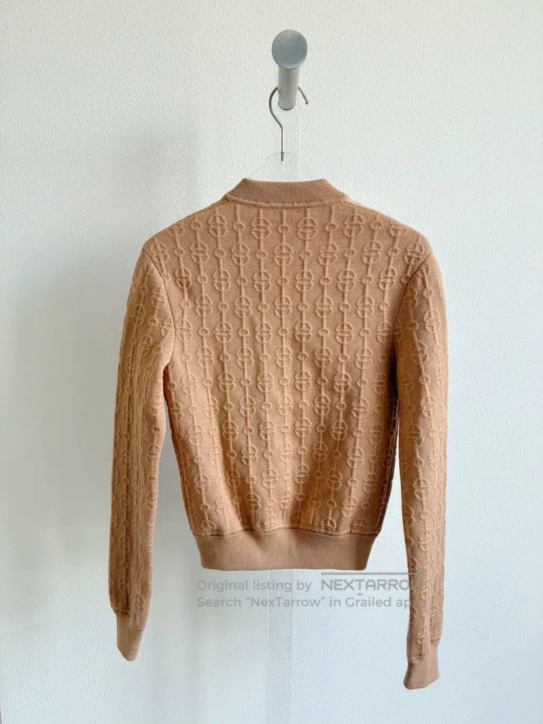 Hermes Hermes Khaki pig nose chain hidden pattern knitted zipper Size XXS / US 00 / IT 34 - 3 Thumbnail