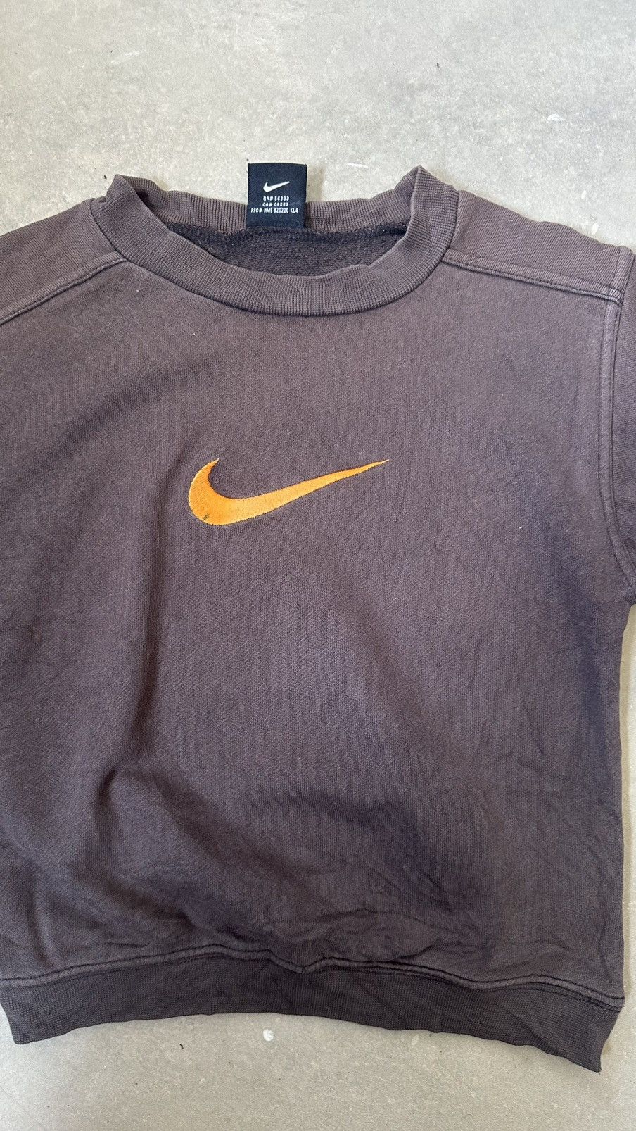 Nike VINTAGE NIKE BIG LOGO KIDS SWEATSHIRT Size US XXS / EU 40 - 2 Thumbnail