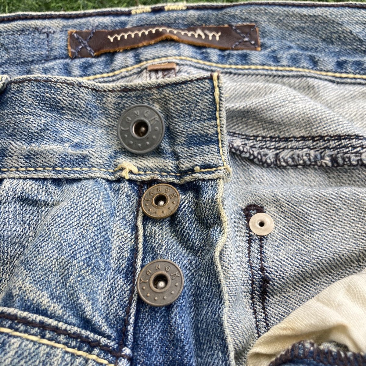 If Six Was Nine YANUK BOOTCUT DISTRESSED JEANS Size 29" - 11 Thumbnail