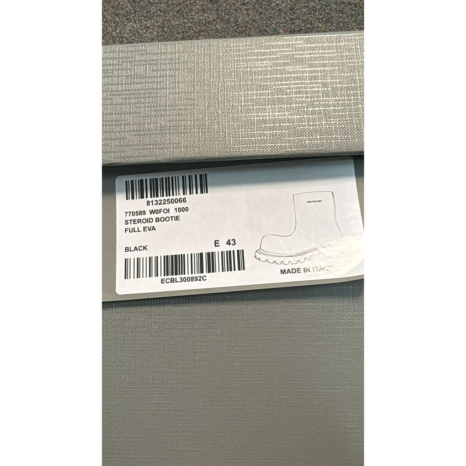 Balenciaga o1rshd1 Full Eva Steroid Bootie in Black Size US 10 / EU 43 - 23 Thumbnail