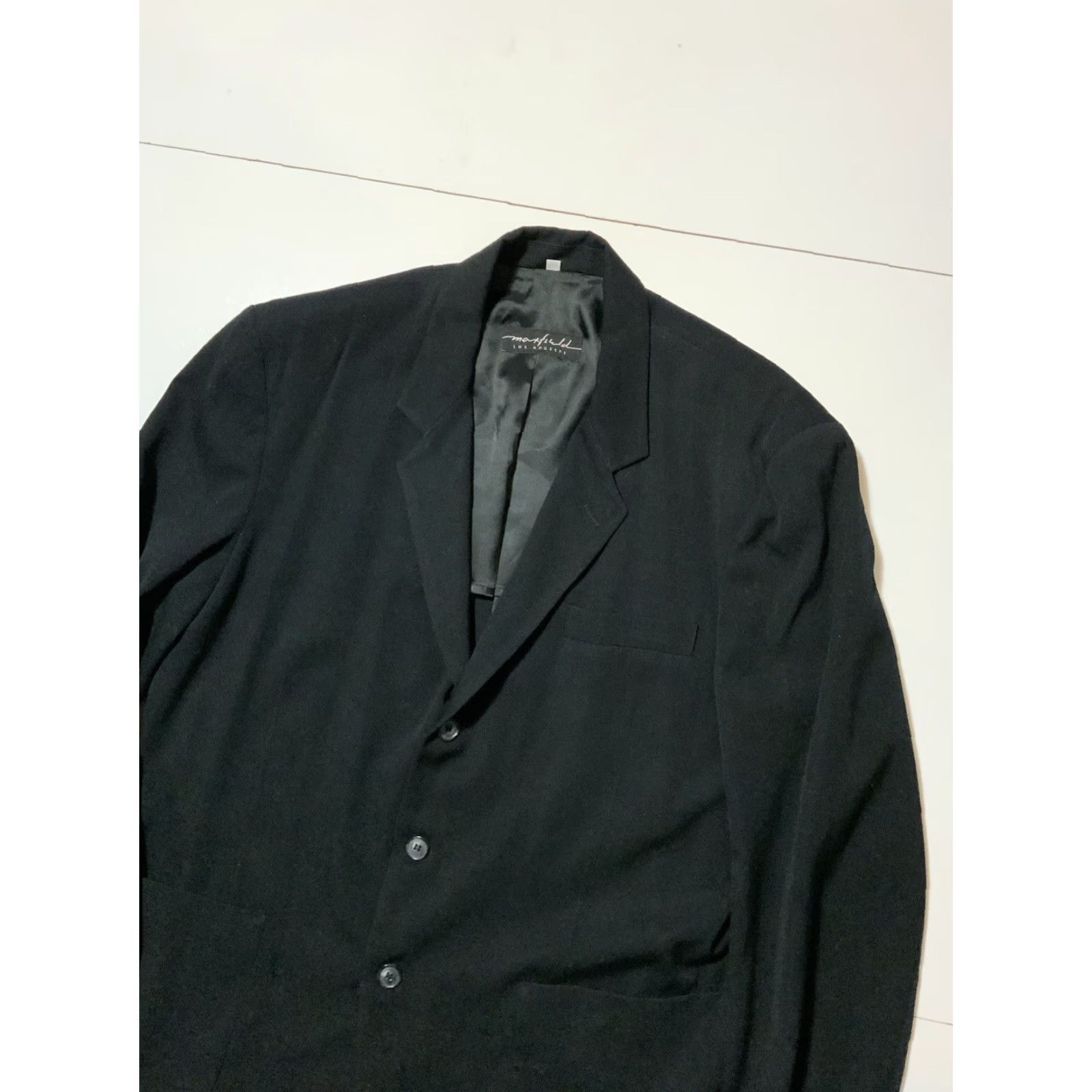 Industrie VINTAGE New York Industrie Blazer Jacket Navy 52 Wool Made In Italy Men Size 52 Blazer Jacket Mens Size 52R - 4 Thumbnail
