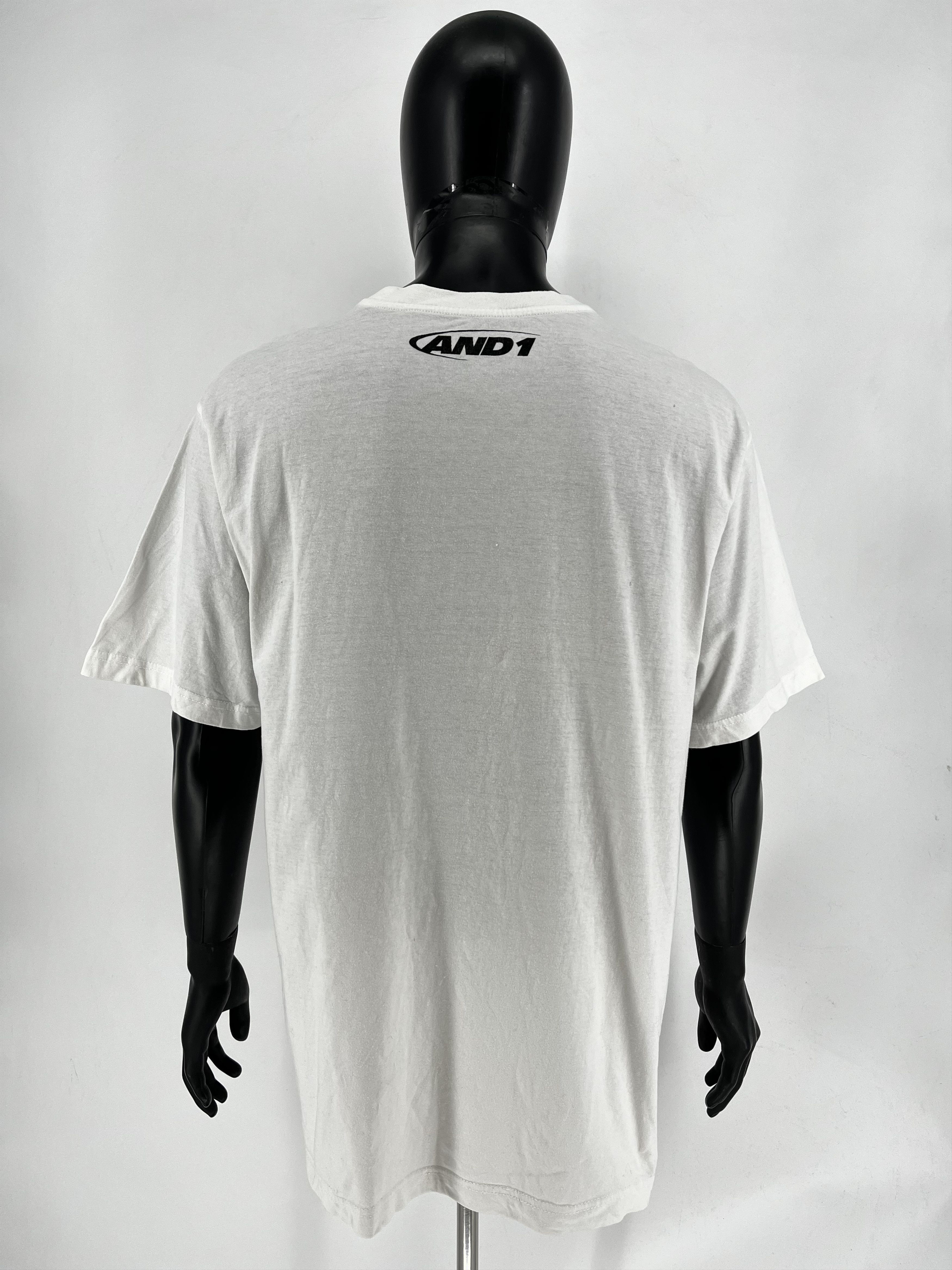 NBA And 1 One Basketball Graphic TShirt Men’s White Y2K 2000s Size US XL / EU 56 / 4 - 10 Thumbnail