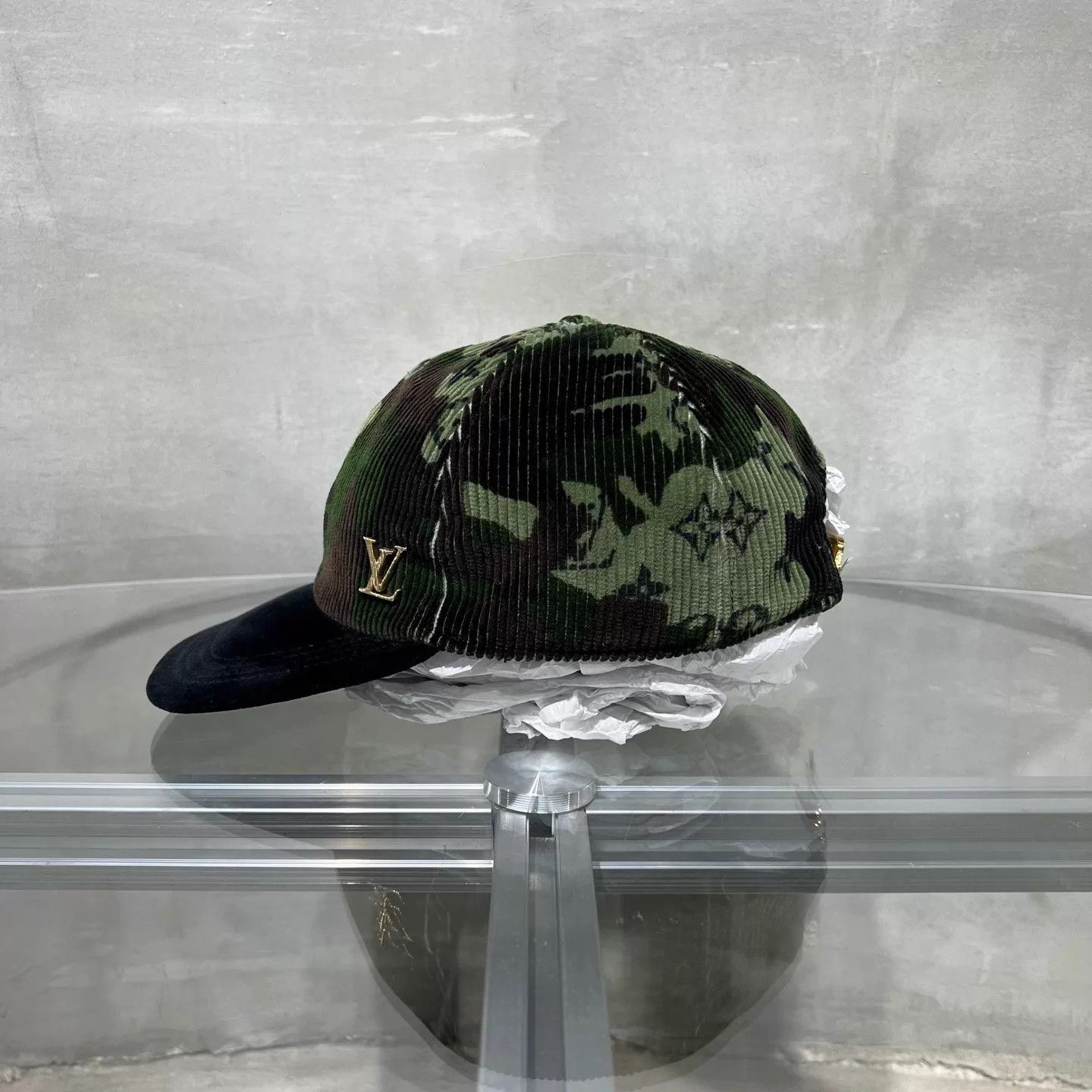 Louis Vuitton LOUIS VUITTON Camo Green Baseball Cap Size ONE SIZE - 2 Thumbnail