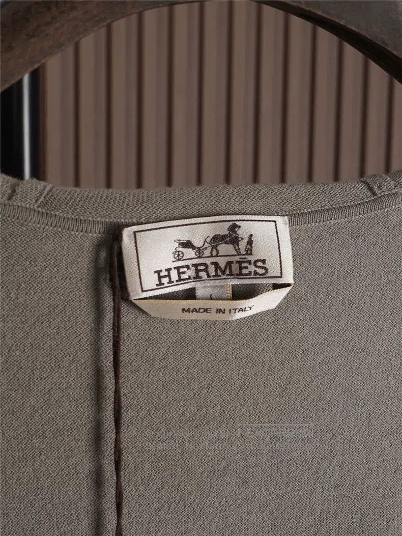 Hermes Hermes Full Zip Hooded Knit Jacket Size US L / EU 52-54 / 3 - 6 Thumbnail