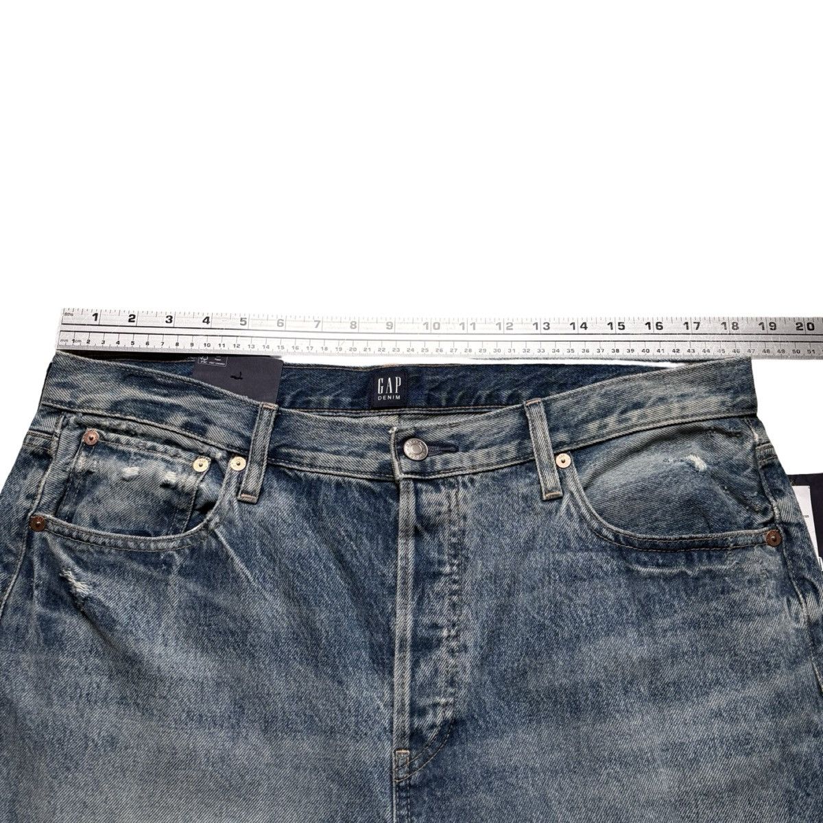 Gap Gap Boyfriend Jeans Mid Rise Relaxed Straight Leg 14 /32R Size 36" / US 14 / IT 50 - 5 Thumbnail