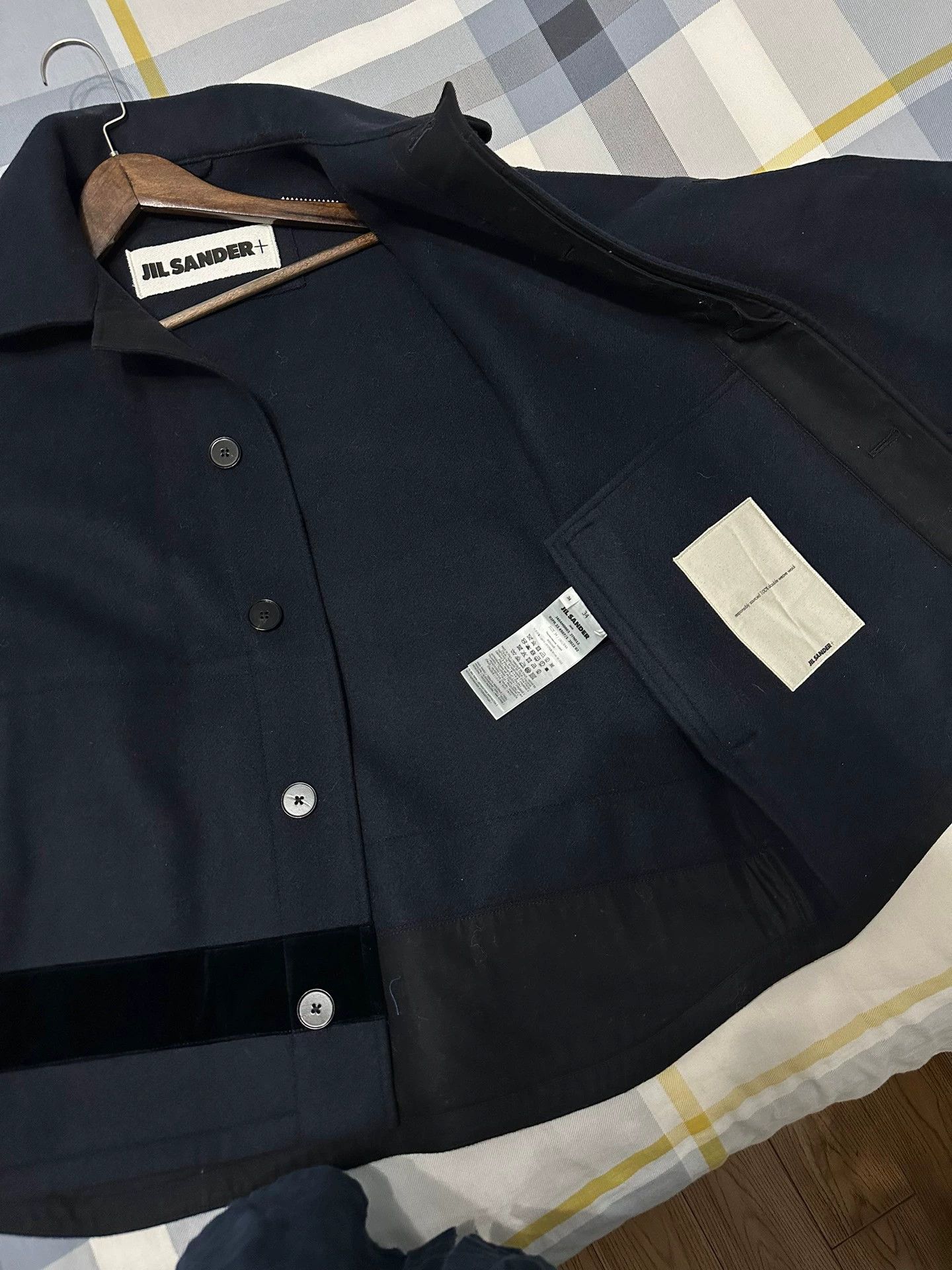 Jil Sander Jil Sander Navy Blue Wool Jacket Heavy Casual 9/10 Size XS / US 0-2 / IT 36-38 - 5 Thumbnail