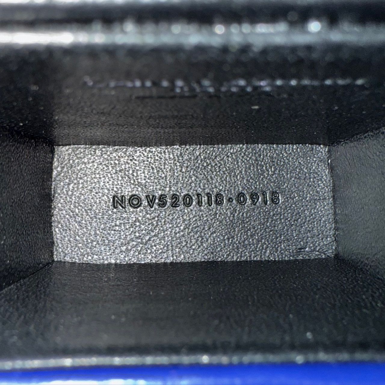 Saint Laurent Paris Saint Laurent Blue Leather Smoking Box Chain Minaudiere Bag Size ONE SIZE - 13 Thumbnail