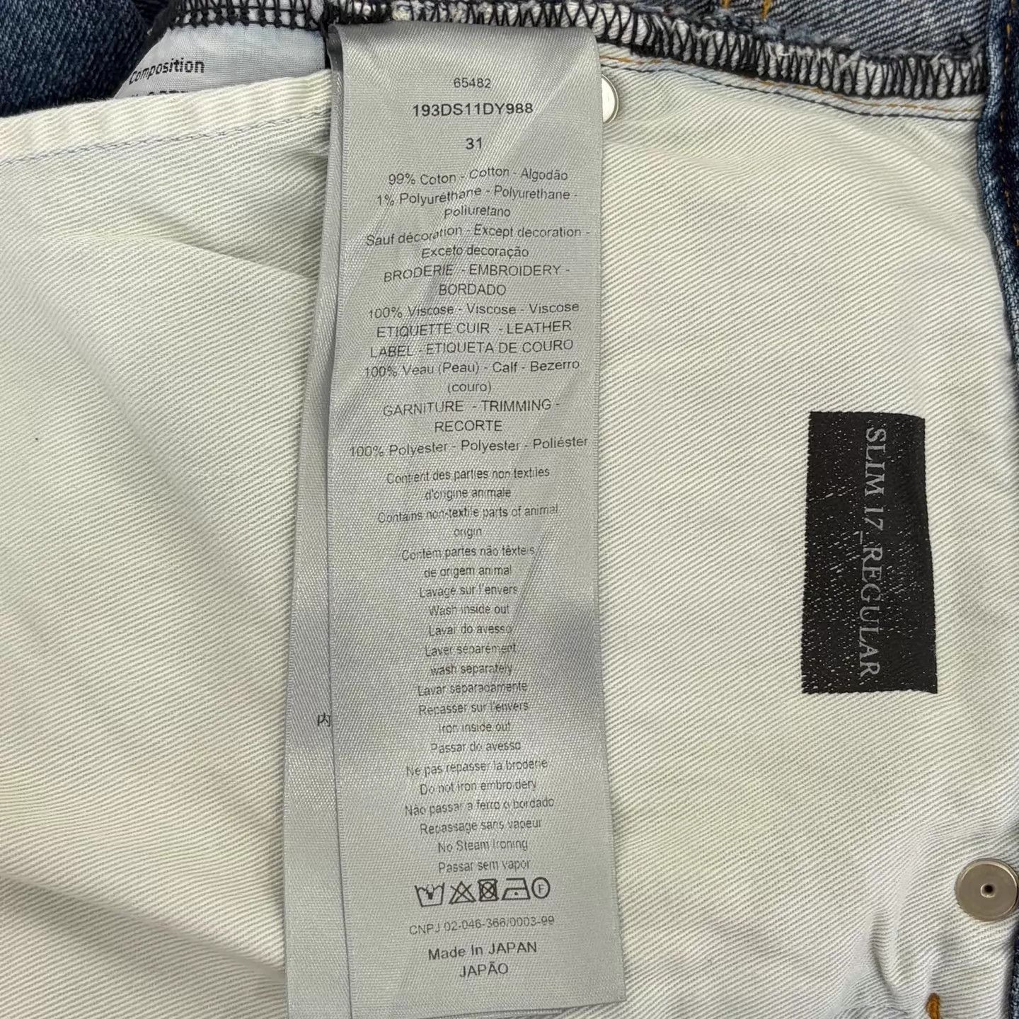 Dior DIOR x Kenny Scharf CD Embroidered Denim Pants Size US 31 - 4 Thumbnail