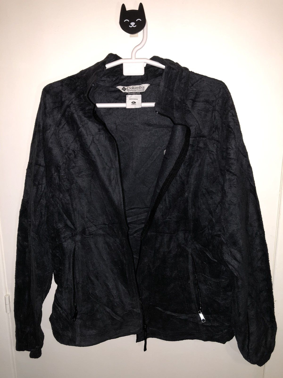 Columbia × Vintage Vintage Columbia Black Fleece Jacket Retro Size XL / US 12-14 / IT 48-50 - 1 Thumbnail