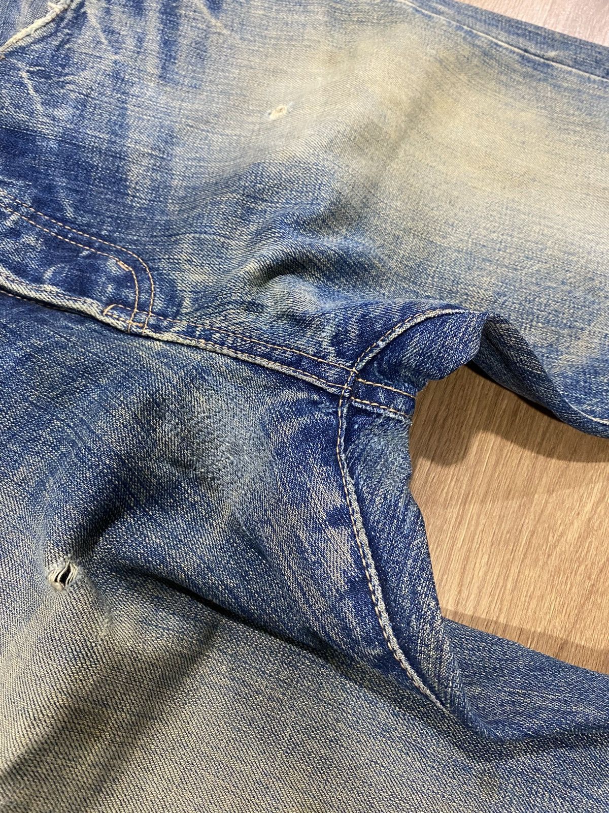 Japanese Brand Black Flame Aging Wash Selvedge Denim Made Japan Size US 30 / EU 46 - 8 Thumbnail