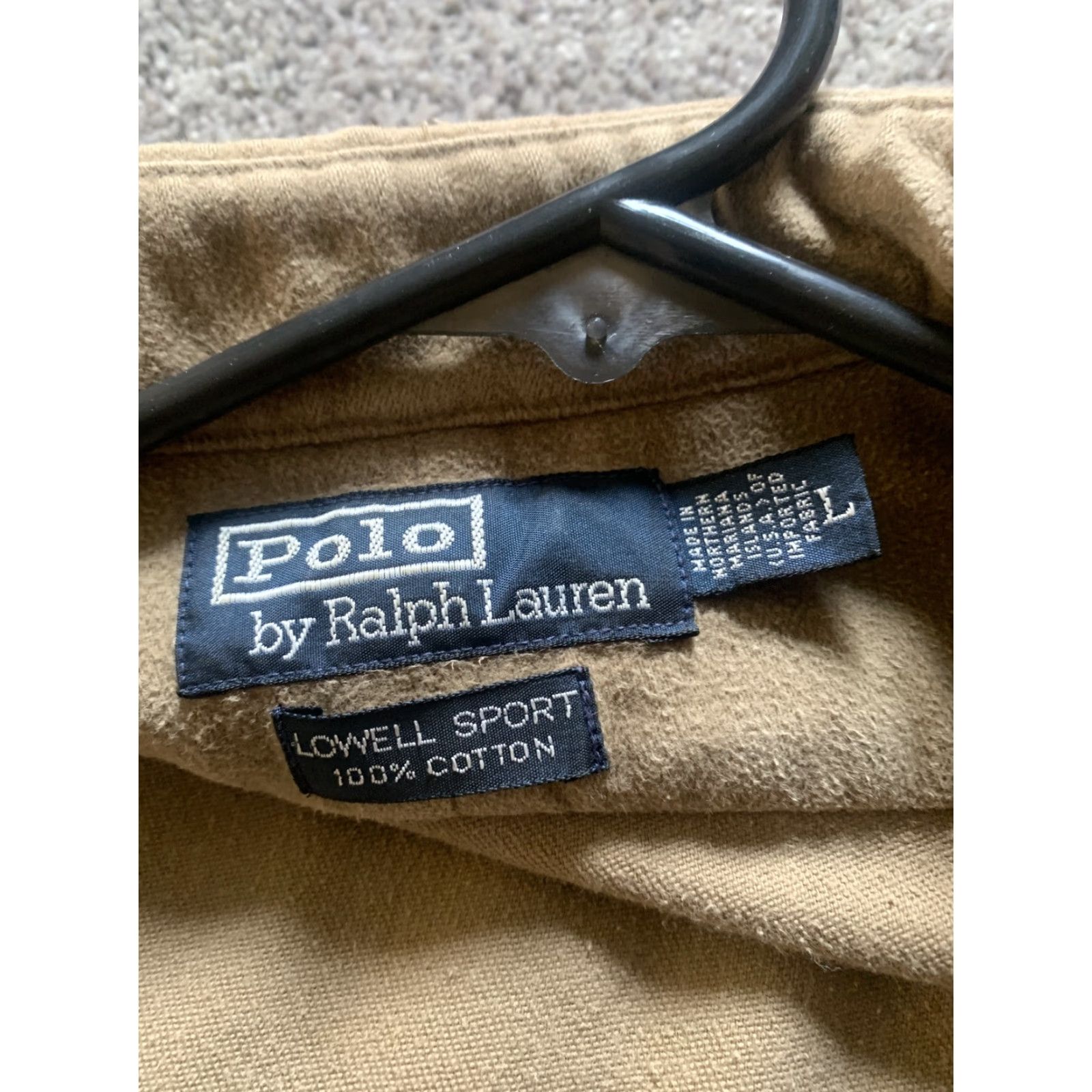 Ralph Lauren VINTAGE Ralph Lauren Polo Jacket Mens L Brown 100% Cotton Khaki/light brown Zipper RN 41381 Size US L / EU 52-54 / 3 - 5 Thumbnail