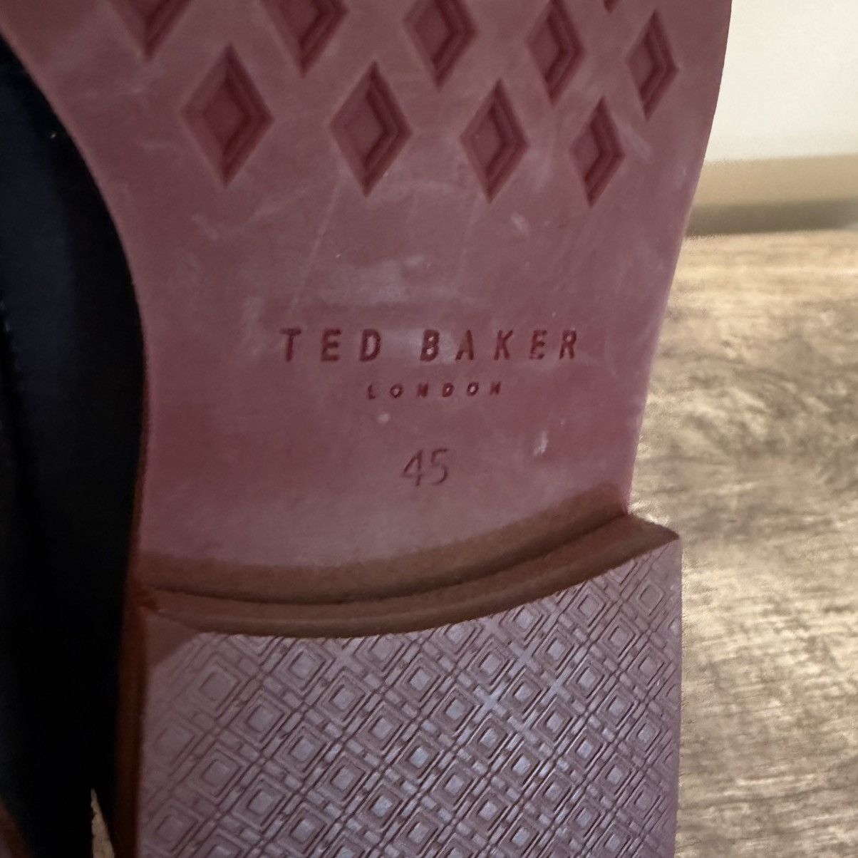Ted Baker Ted Baker Deelans Navy Suede Oxford Dress Shoes Sz 12 US Size US 12 / EU 45 - 12 Thumbnail