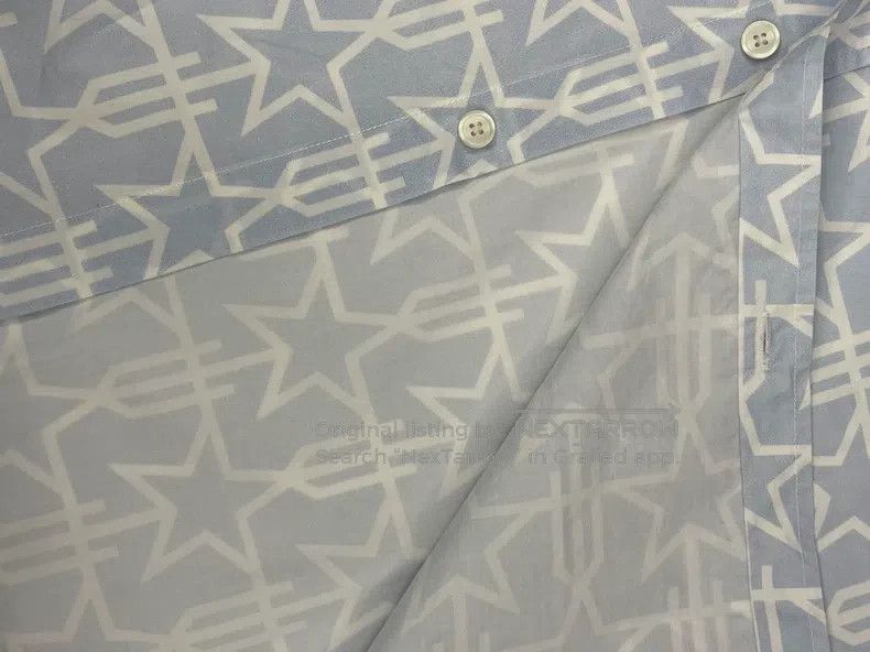 Givenchy Givenchy size 41 Navy Blue Five-Star Pattern Shirt Size US L / EU 52-54 / 3 - 6 Thumbnail