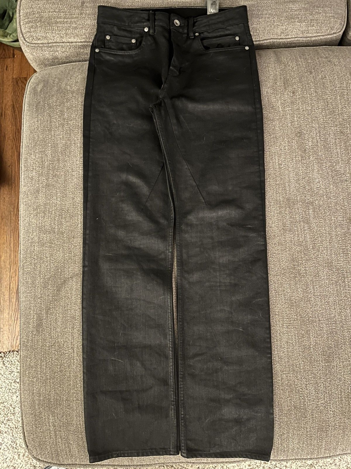 Rick Owens Rick Owens DRKSHDW Waxed Fog Cut Jeans Size US 30 / EU 46 - 1 Thumbnail
