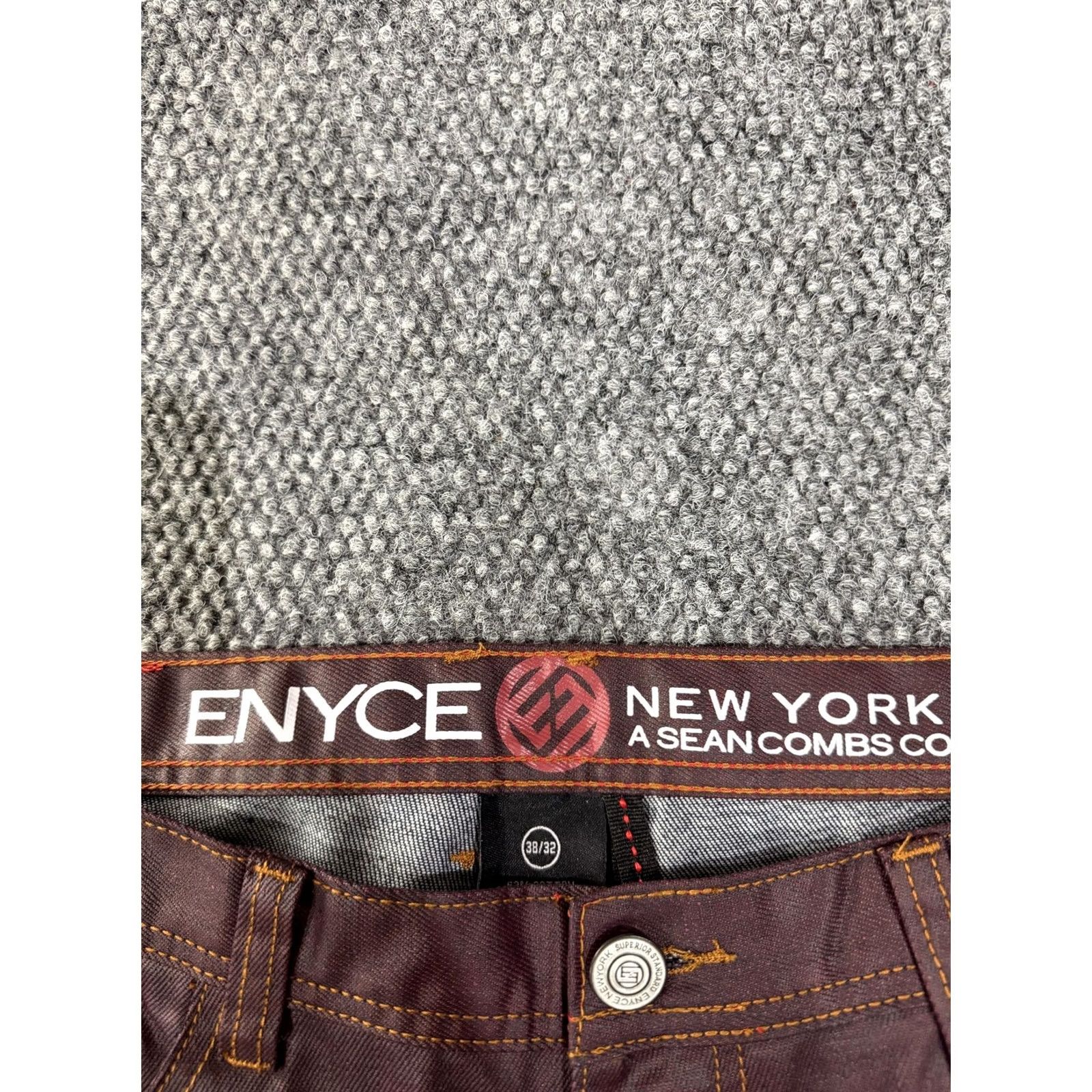 Enyce Enyce Jeans Mens 38x32 Red Regular Straight Leg Dark Denim Casual Shirt? Size US 38 / EU 54 - 3 Thumbnail