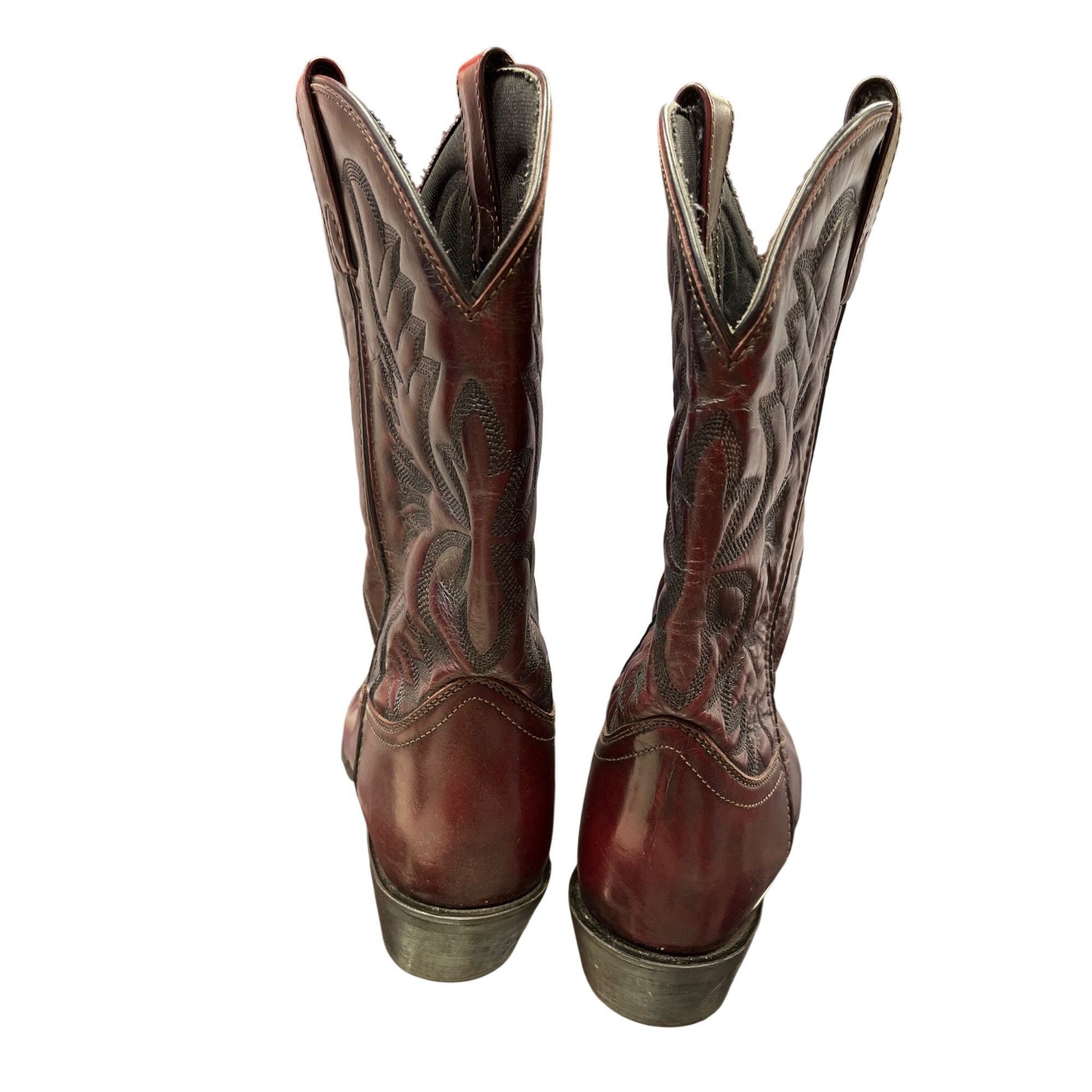 Other Laredo mens brown leather western mid calf boots sz 9.5D SKU Size US 9.5 / EU 42-43 - 11 Thumbnail