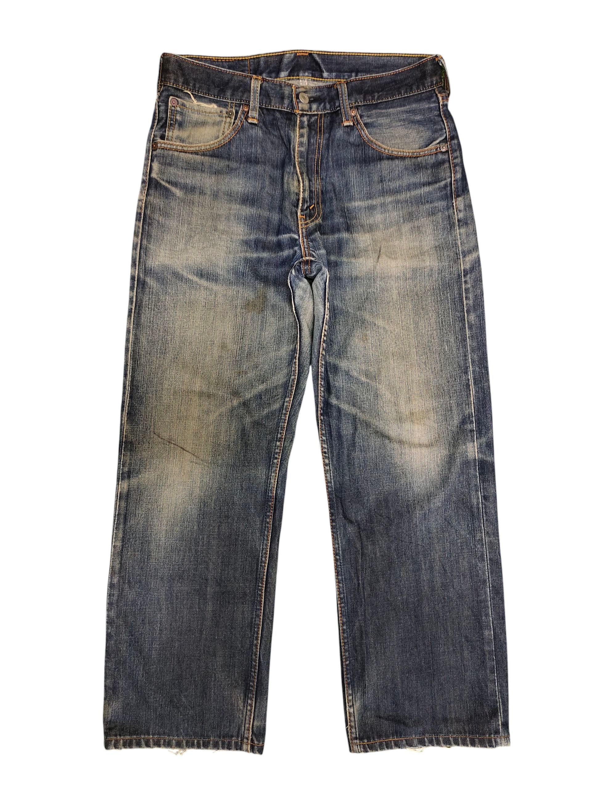 Levi's Vintage Clothing Vintage 2000s Levis 703 Clawmark Distress Faded Denim Jeans Size US 30 / EU 46 - 8 Thumbnail